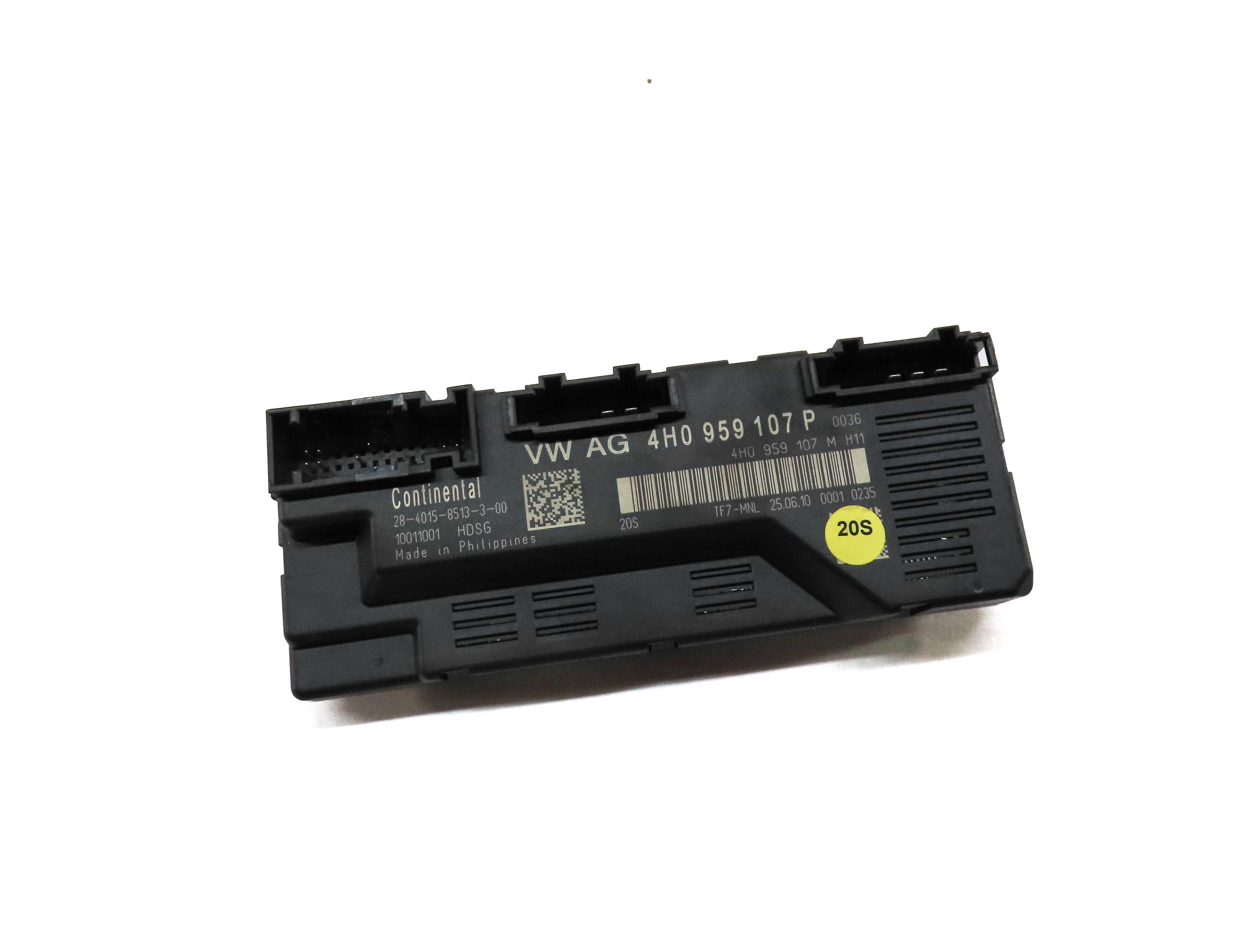 2011 AUDI A8 (D4 4H) REAR HATCH TAILGATE TRUNK LIFT CONTROL MODULE 4H0959107P — exact item pictured