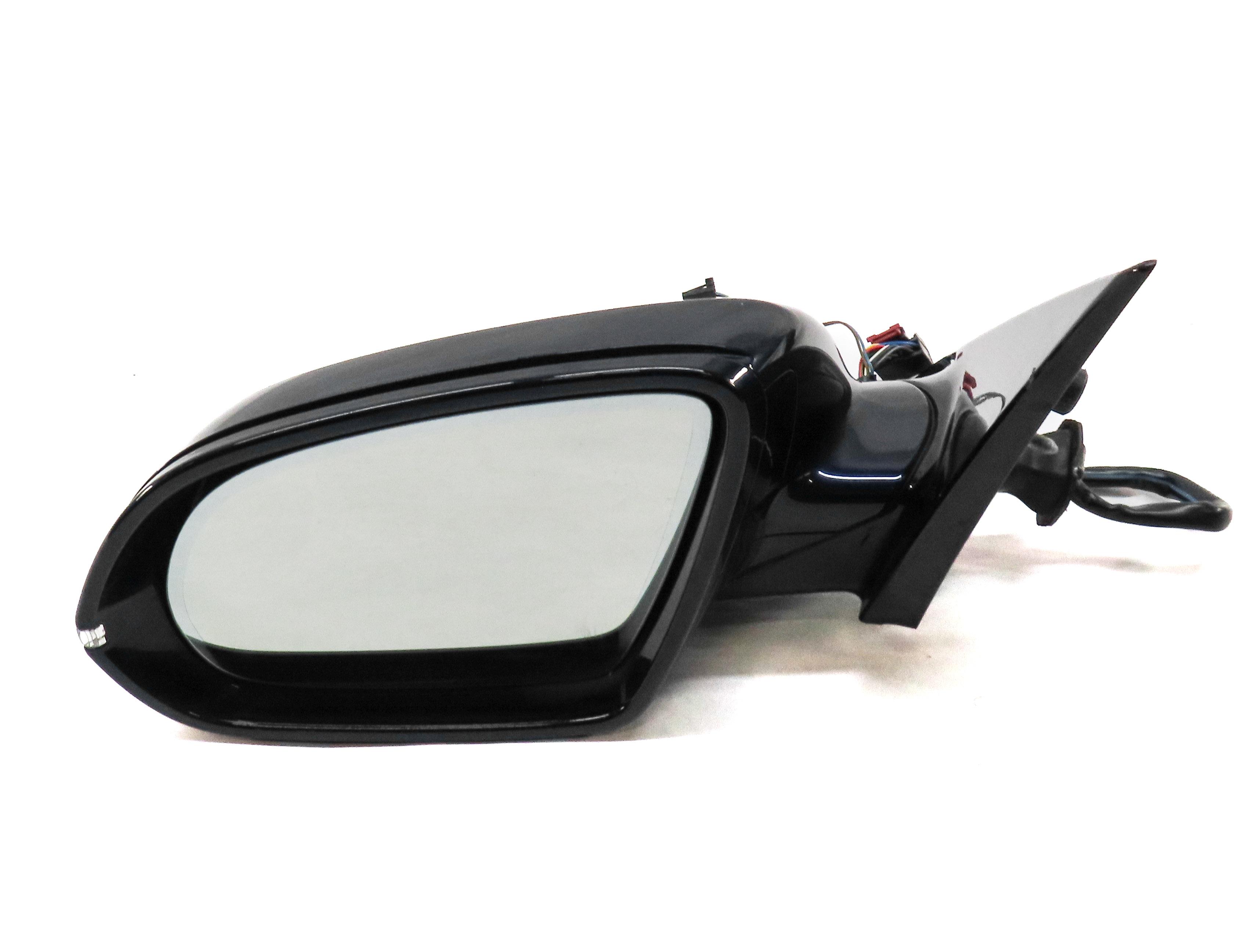 11-14 AUDI A8 S8 (D4 4H) LEFT P-FOLD LANE KEEP BLIND HEAT DOOR MIRROR (BLUE) — exact item pictured