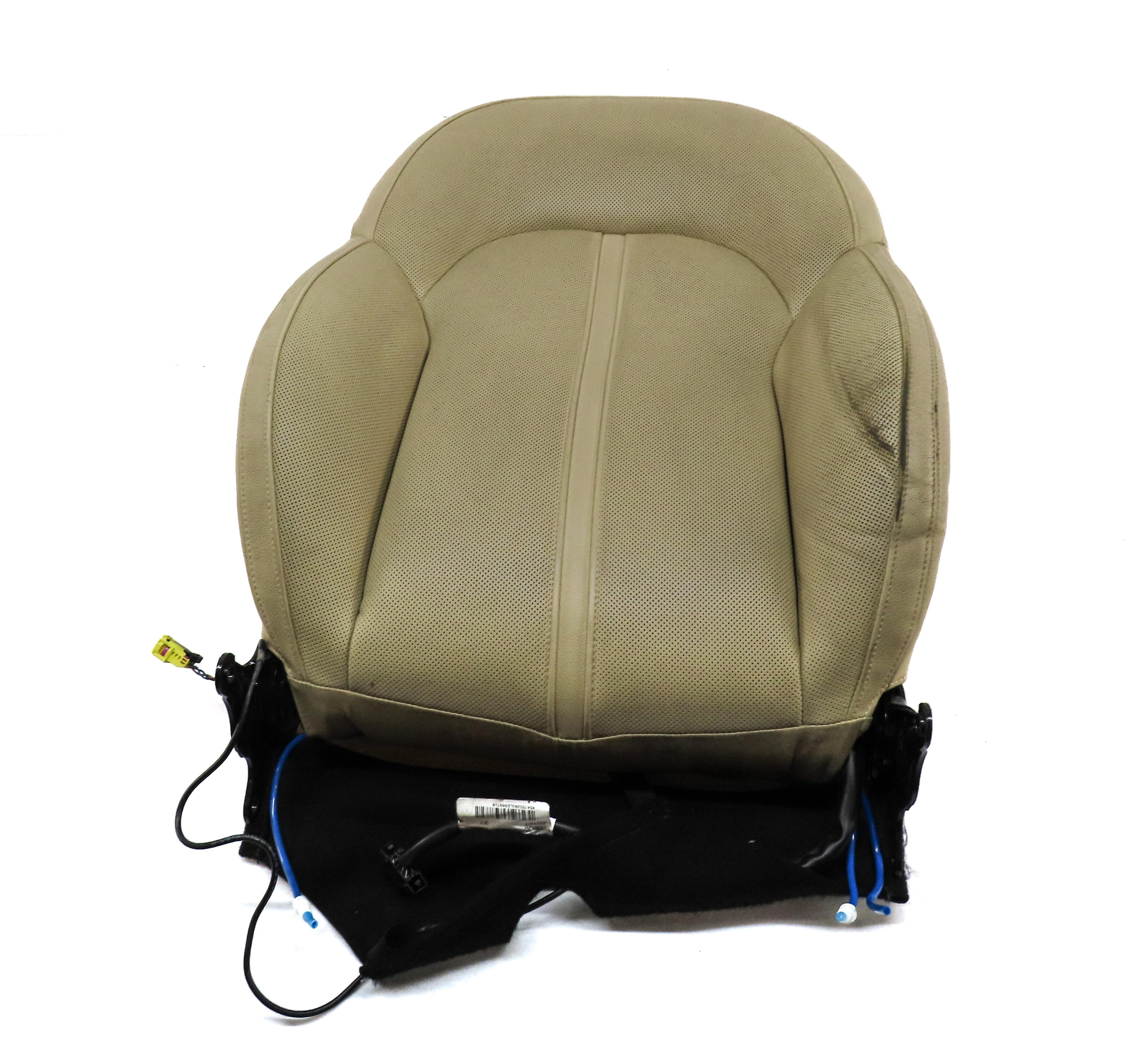 2011 AUDI A8 (D4 4H) FRONT LEFT UPPER HEATED VENTED MASSAGE SEAT CUSHION (BEIGE) — exact item pictured