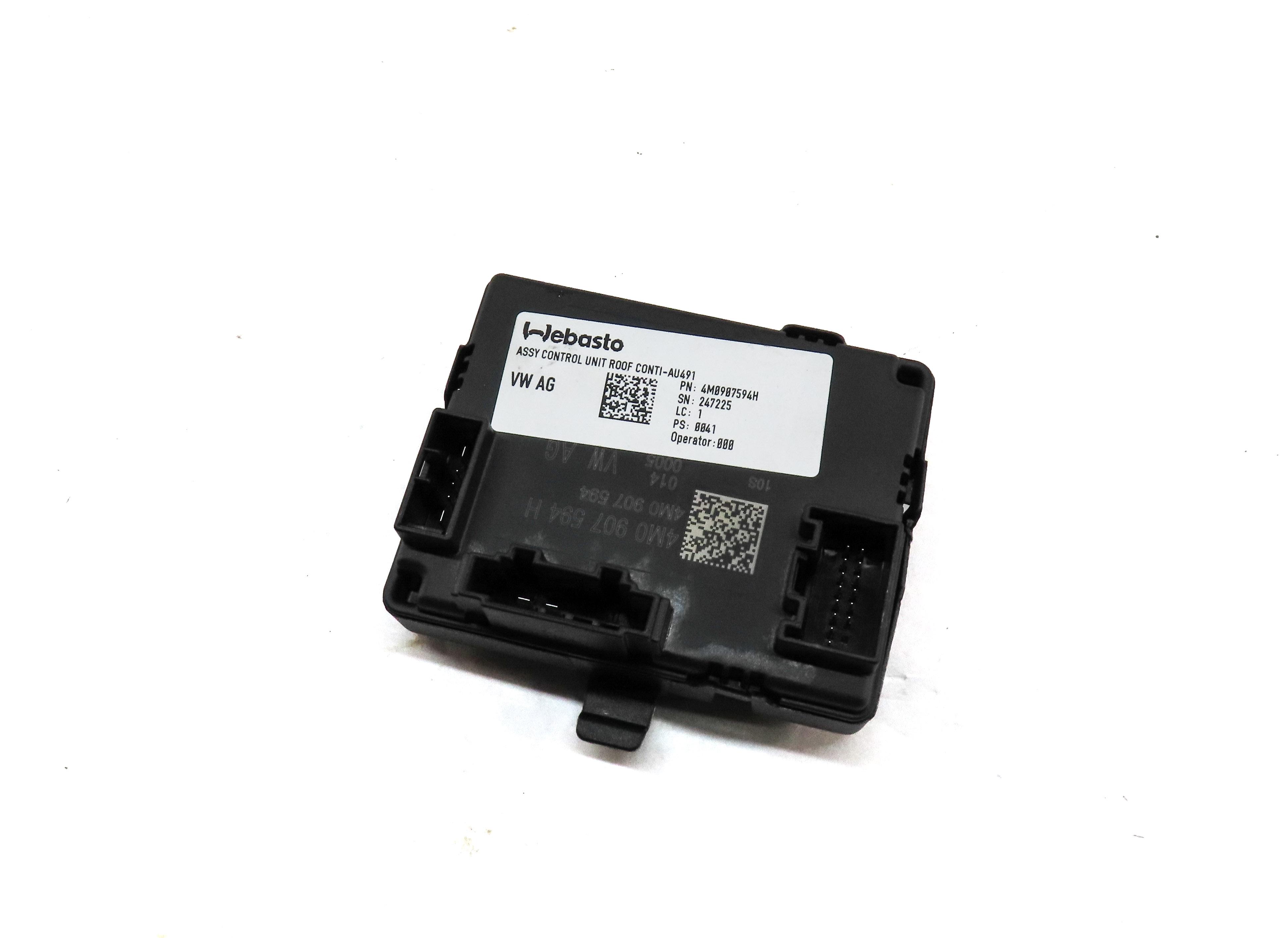 2018 AUDI A4 (B9 8W) SUNROOF SUN ROOF CONTROL MODULE 4M0907594H — exact item pictured
