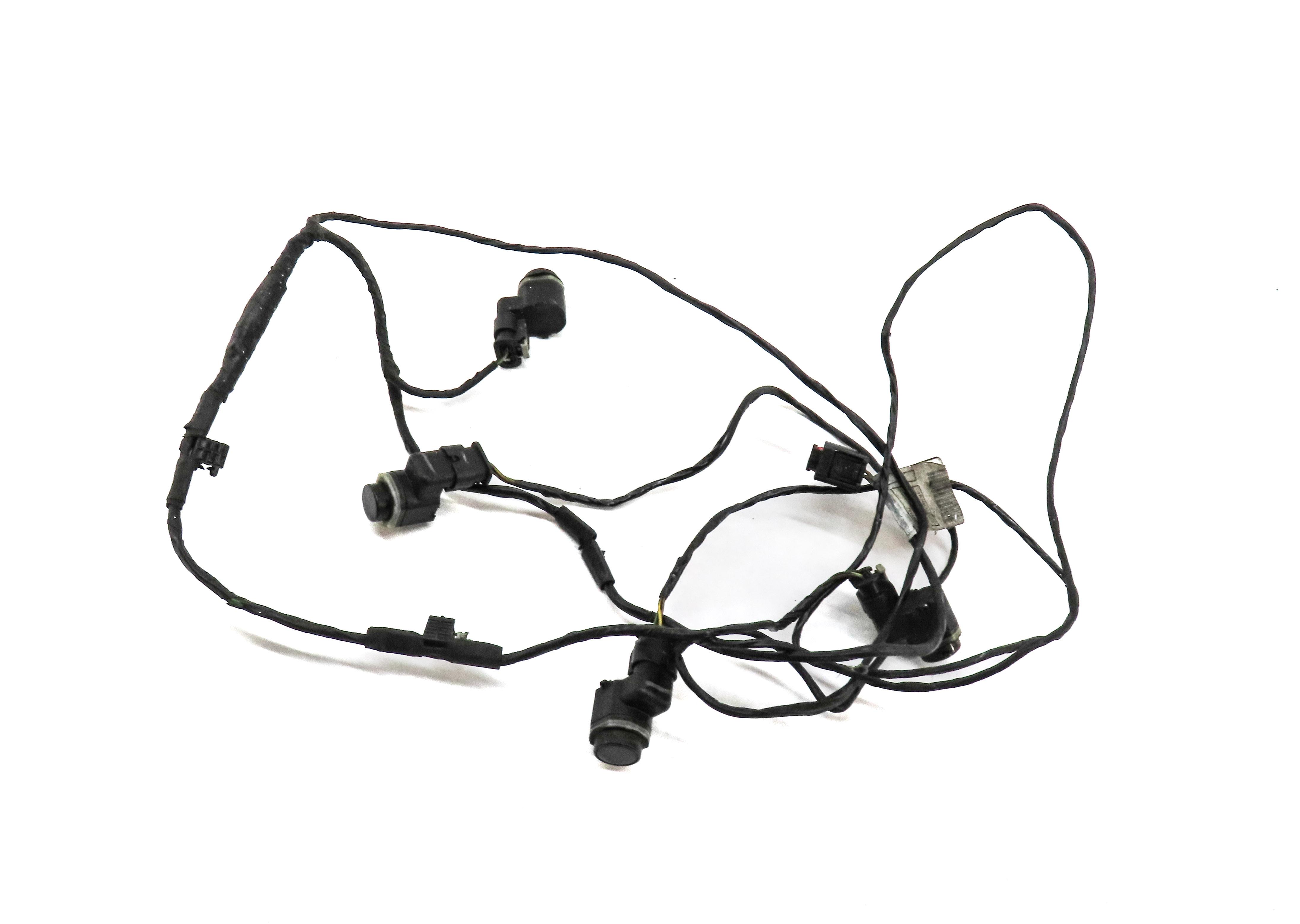 2012 BMW X5 (E70) REAR PARK ASSIST PDC SENSOR SET4 (BLACK) w/ WIRING HARNESS — exact item pictured