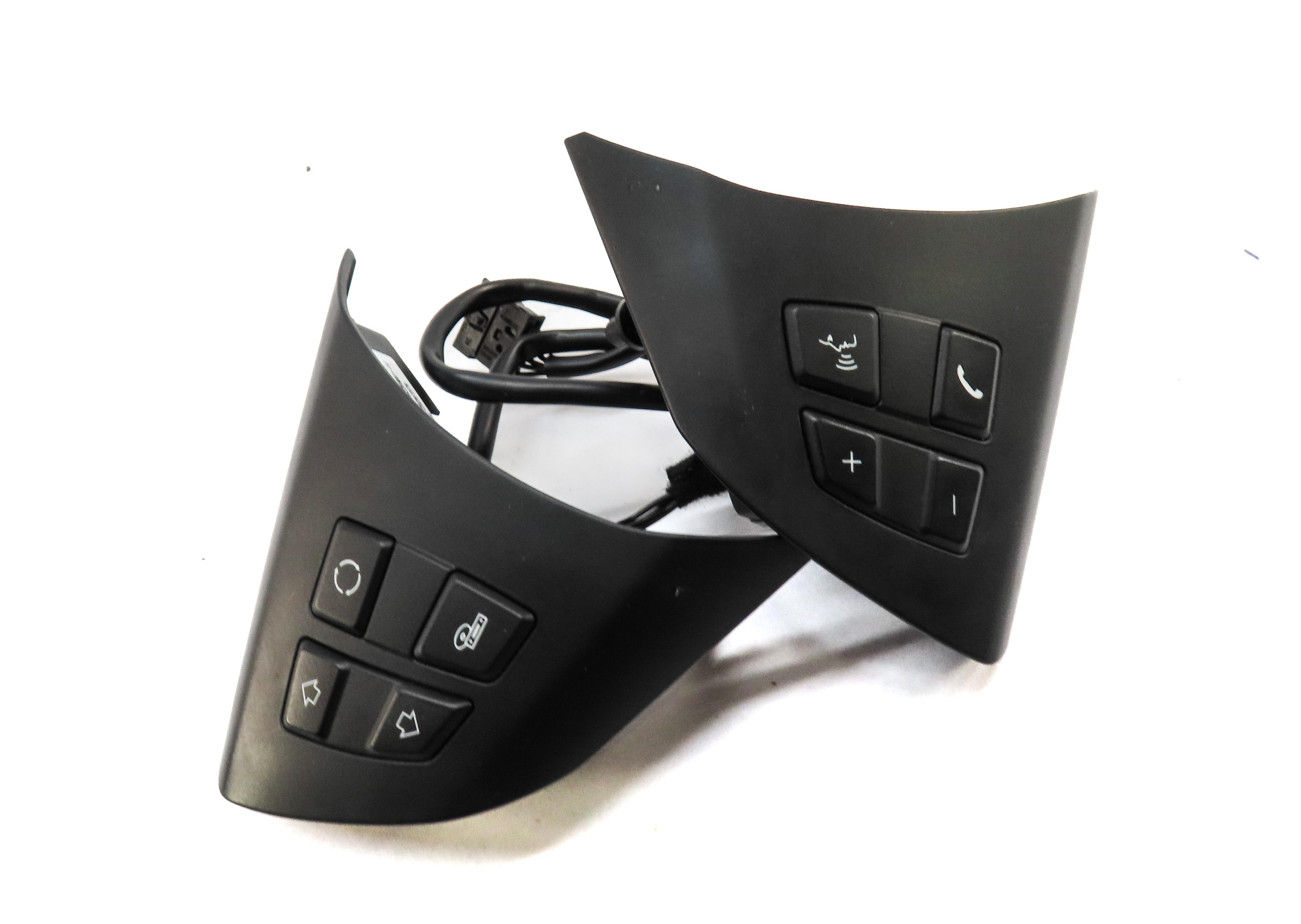 2012 BMW X5 (E70) FRONT LEFT & RIGHT STEERING WHEEL SWITCH BUTTON SET 2 — exact item pictured