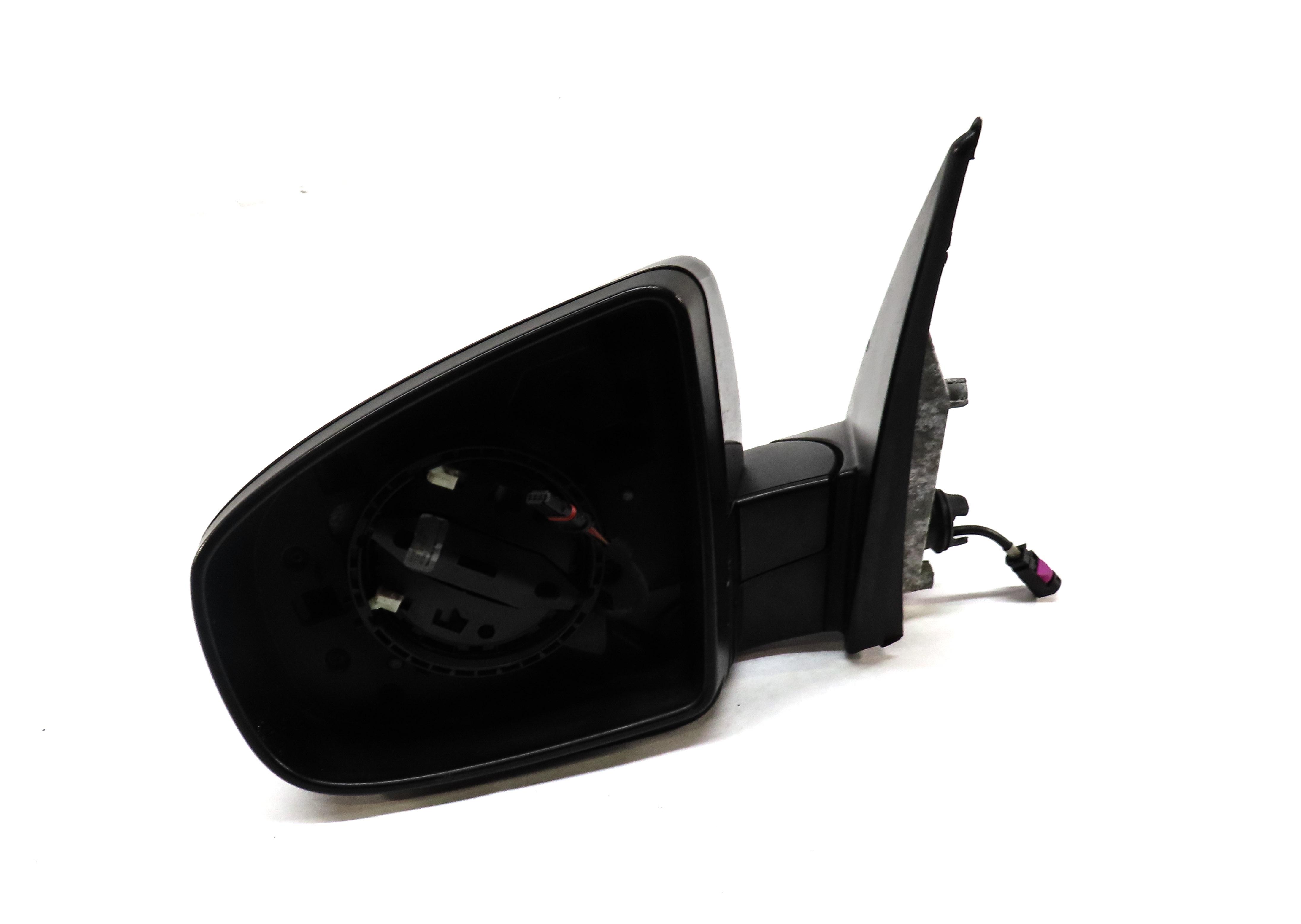 2010-2013 BMW X5 (E70) LEFT P-FOLD AUTODIM CAMERA HEATED DOOR MIRROR (BLACK) — exact item pictured