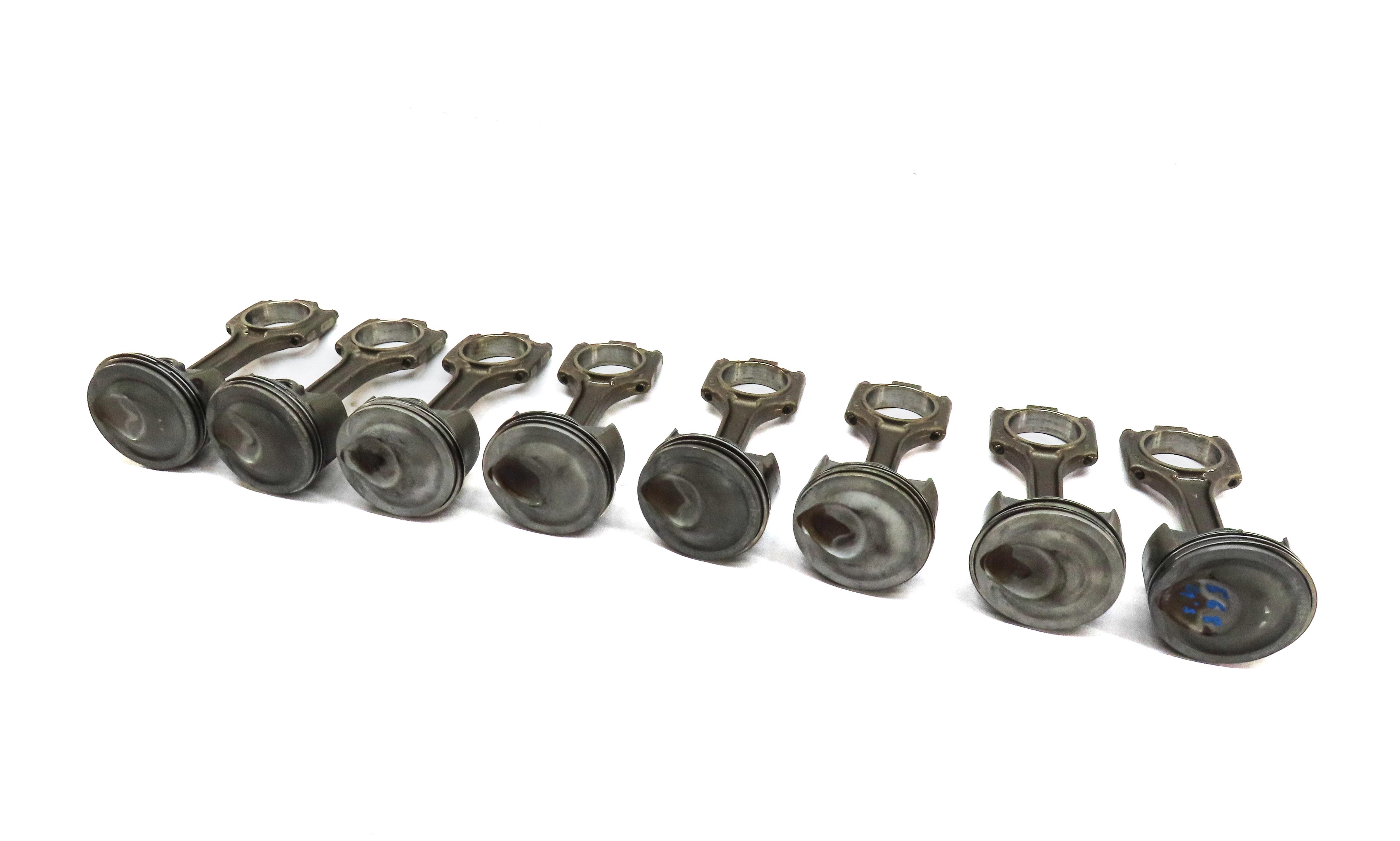 2008-2012 PORSCHE CAYENNE PANAMERA (957 970 G1) 4.8L TURBO PISTON w/ ROD SET-8 — exact item pictured