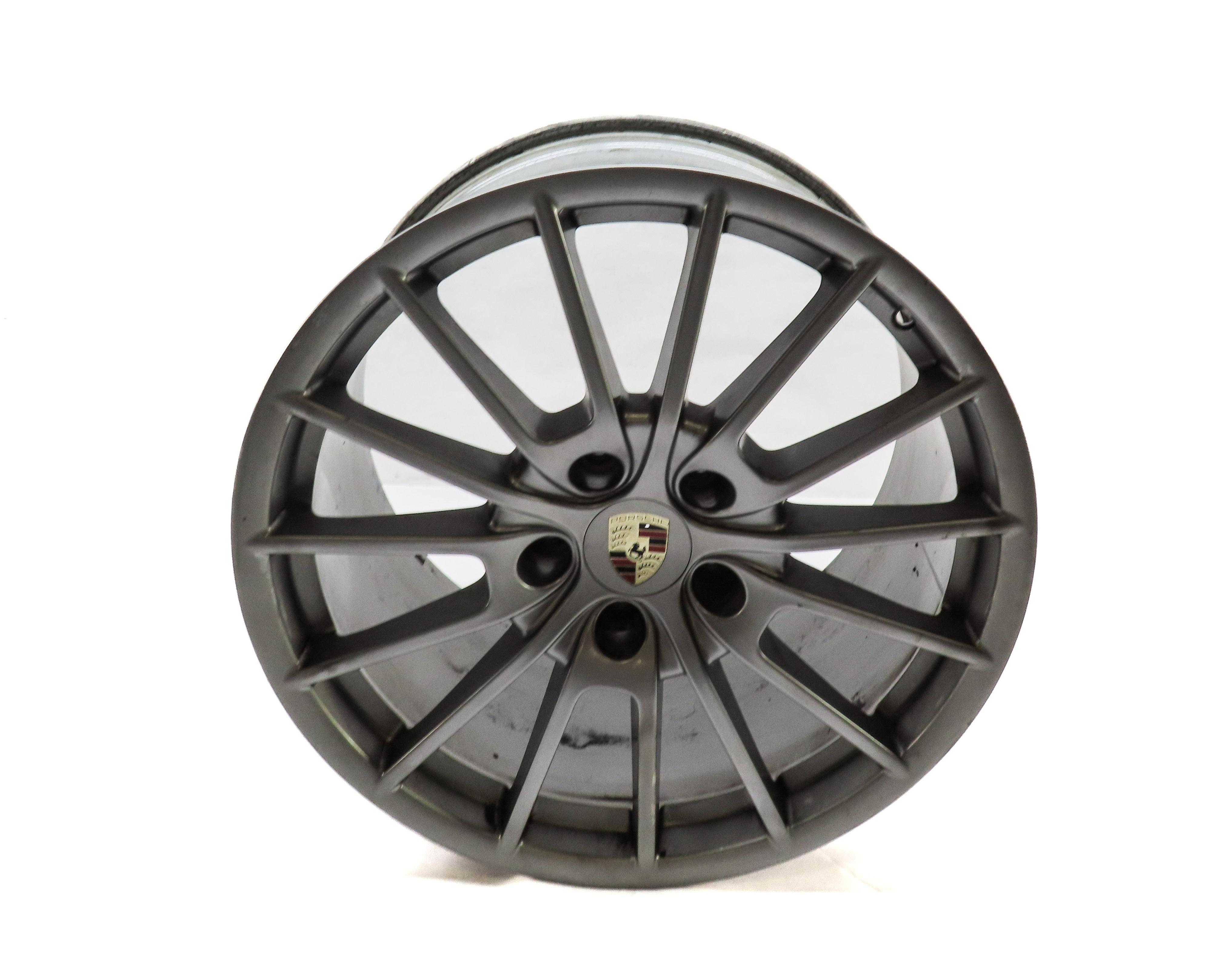 2010-2016 PORSCHE PANAMERA (970 G1) 20x11.5 ALUMINUM 15-SPOKE REAR WHEEL RIM — exact item pictured