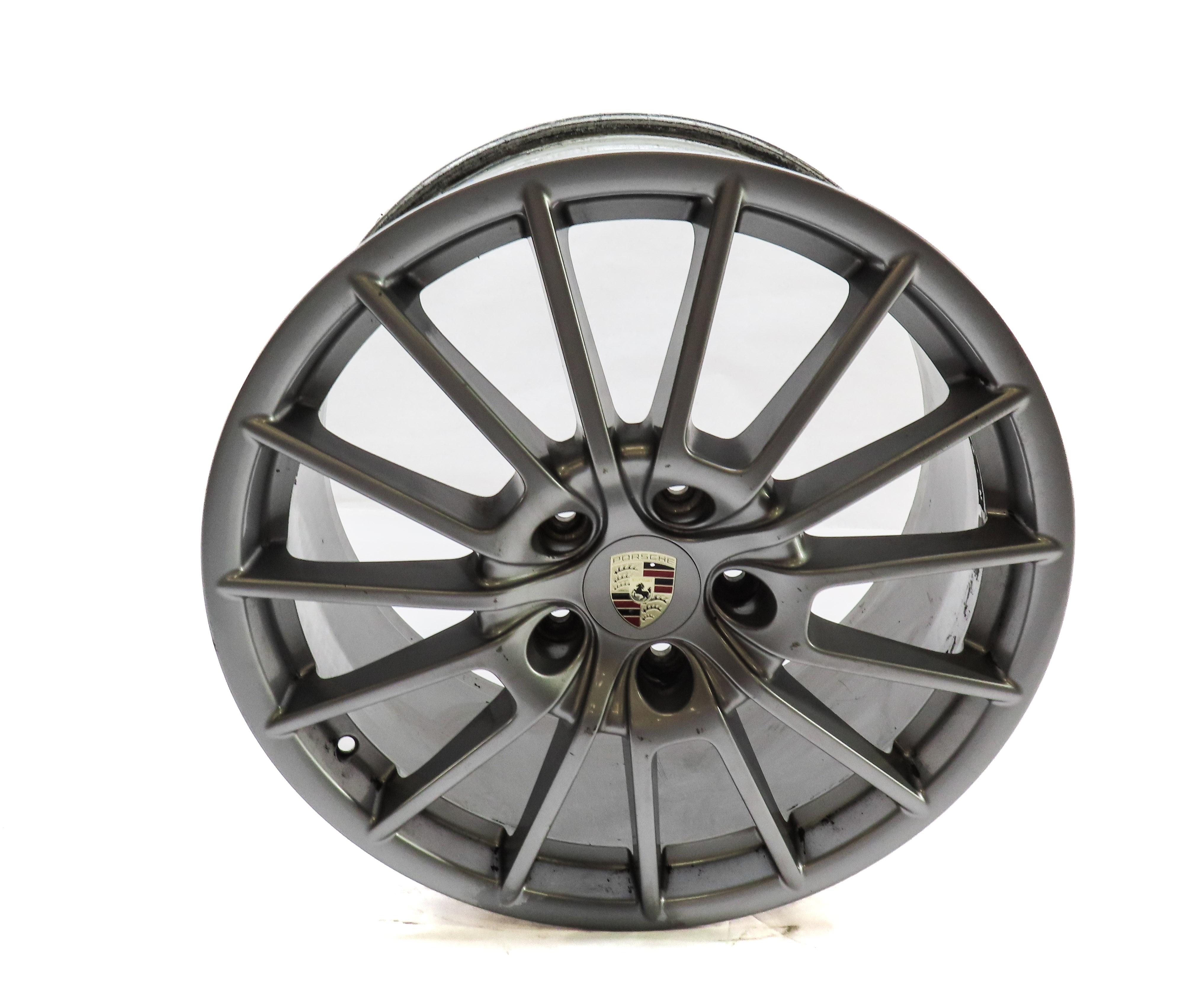 2010-2016 PORSCHE PANAMERA (970 G1) 20x11.5 ALUMINUM 15-SPOKE REAR WHEEL RIM — exact item pictured