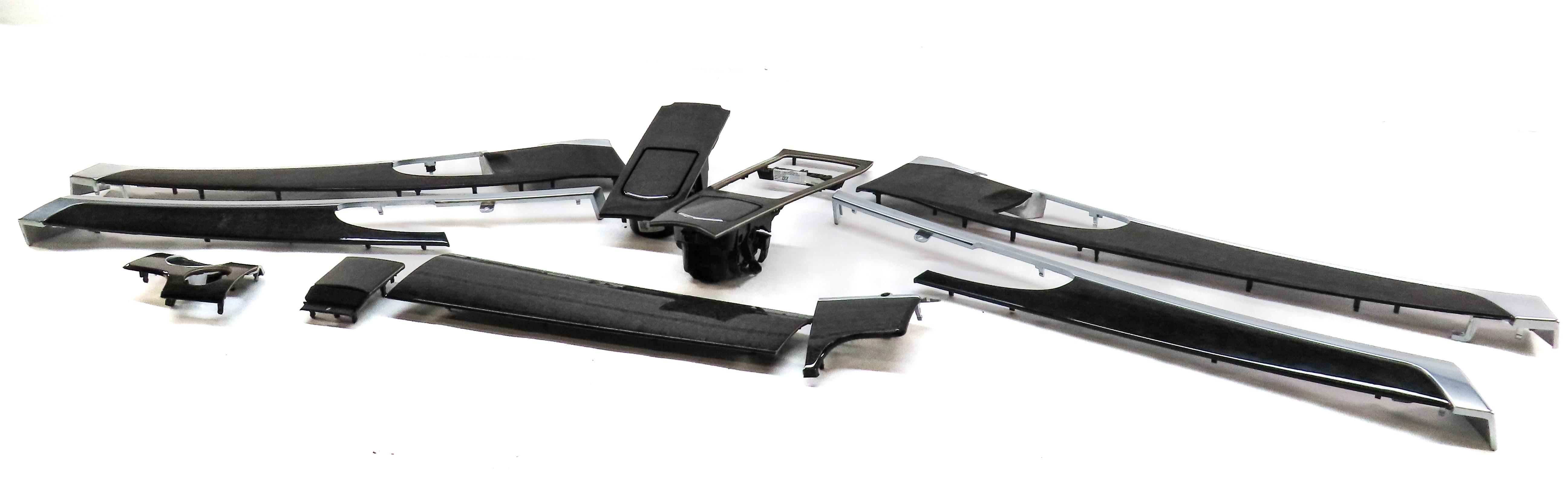 2010 PORSCHE PANAMERA (970) INTERIOR WOOD TRIM PANEL SET (WOOD BIRCH ANTHRACITE) — exact item pictured