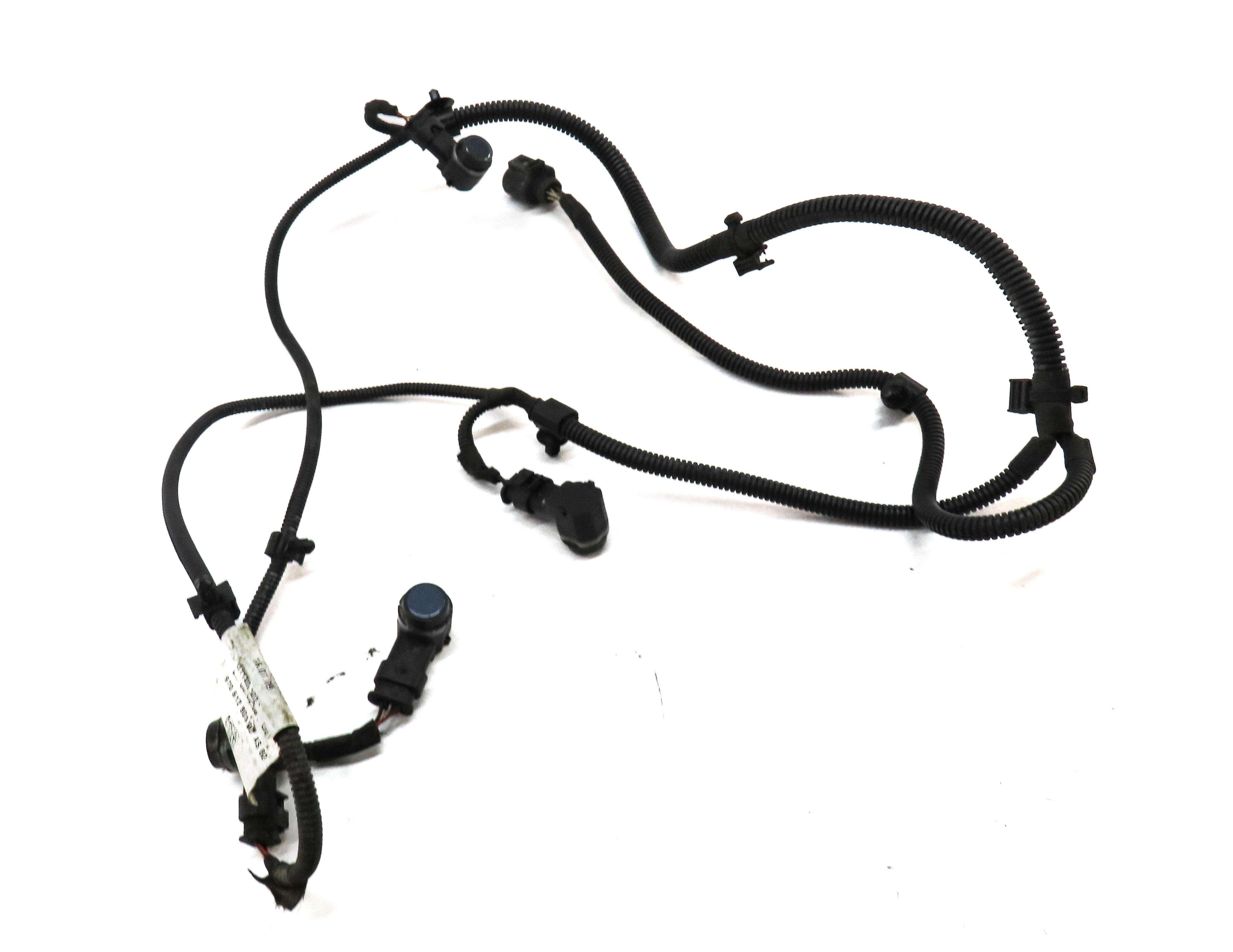 2010 PORSCHE PANAMERA (970 G1) REAR PDC PARK SENSOR SET-4 w/ HARNESS (BLUE) — exact item pictured