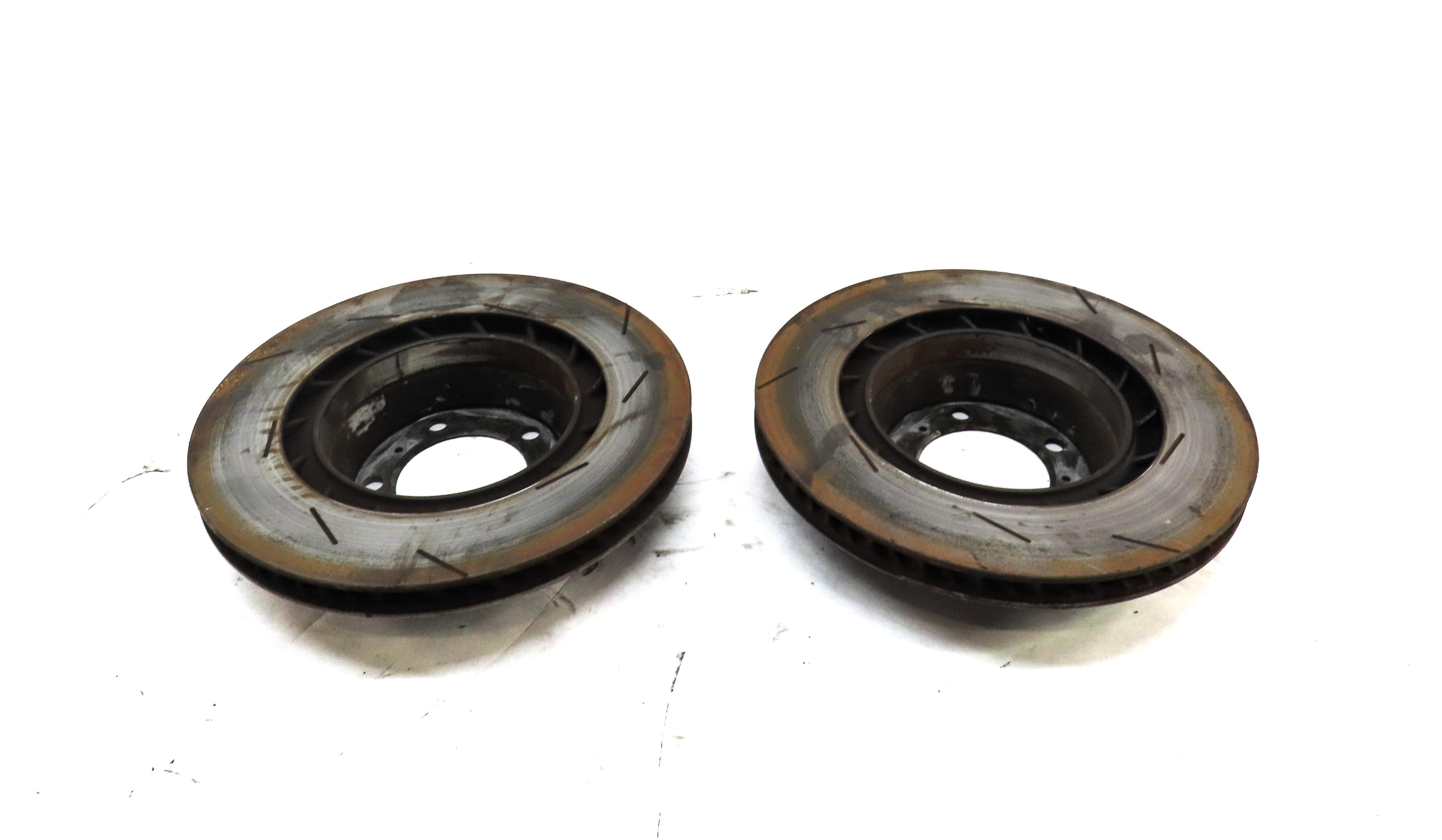 2010-2016 PORSCHE PANAMERA (970 G1) TURBO REAR LEFT & RIGHT BRAKE ROTOR SET-2 — exact item pictured
