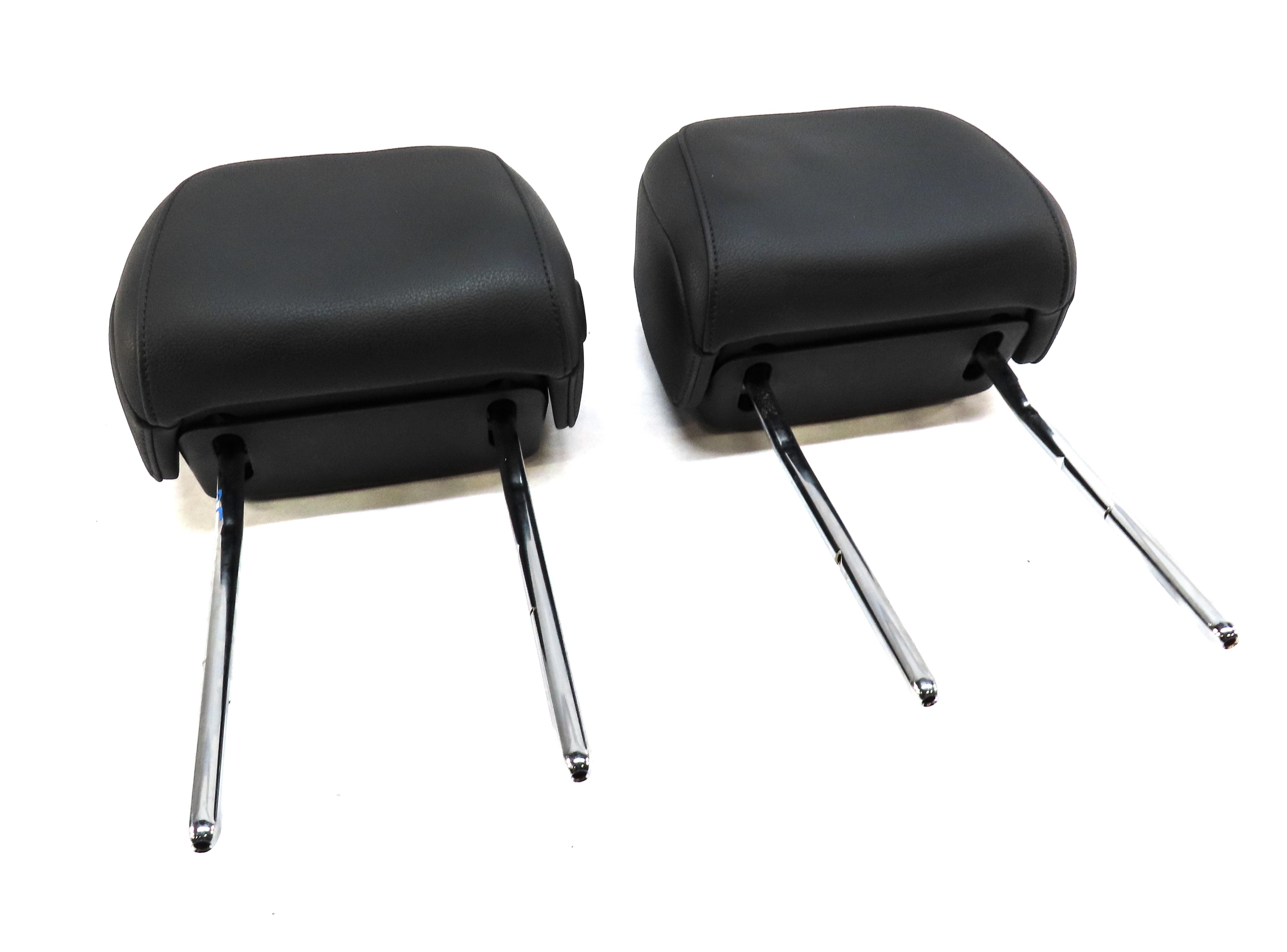 2017-2019 AUDI A4 A5 S5 (B9 F5 8W 8WS) FRONT LEFT & RIGHT HEADREST SET-3 (BLACK) — exact item pictured