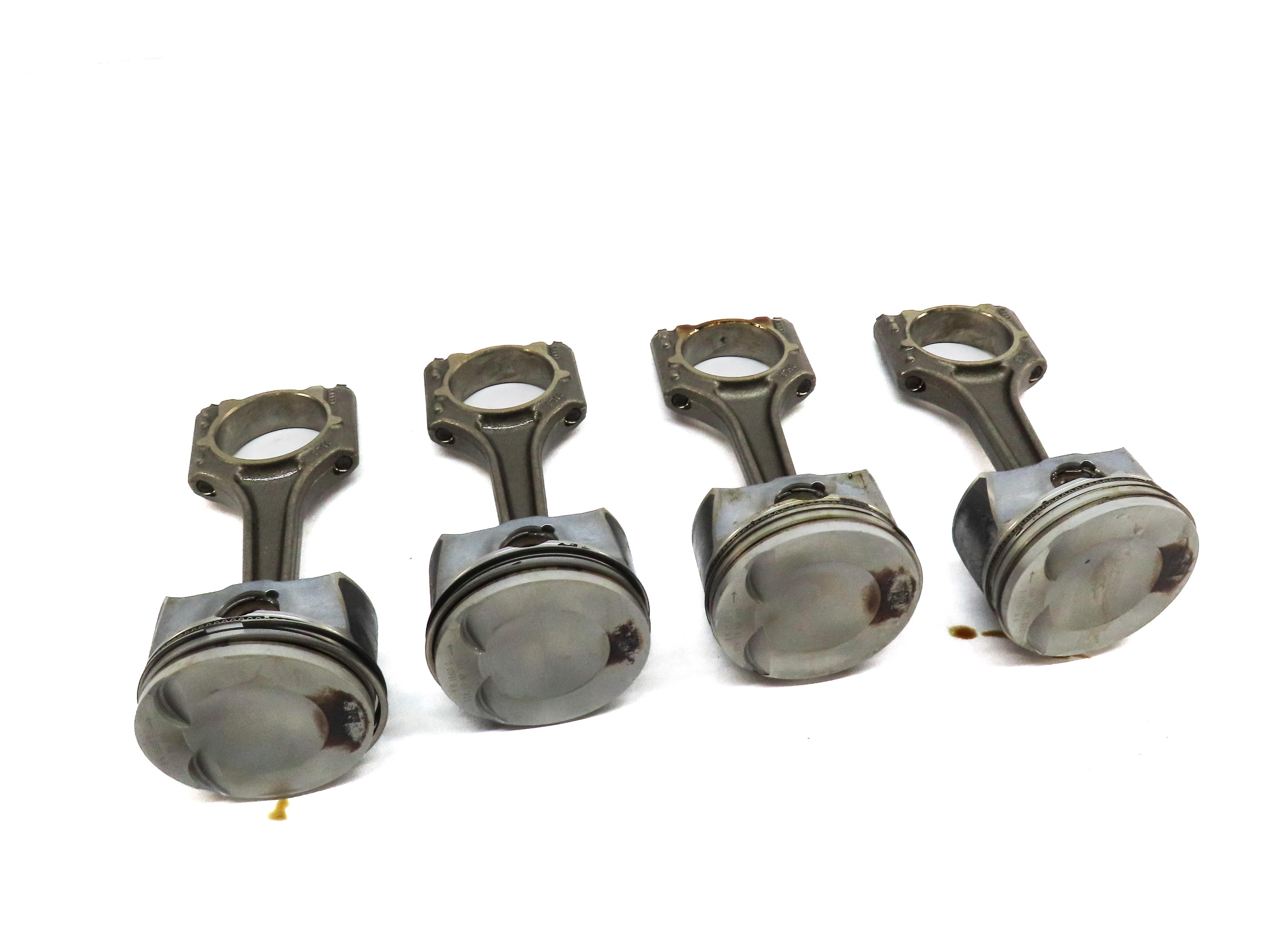 2017-2020 AUDI A4 A5 (B8 MLB) 2.0L TURBO ENGINE PISTON & CONECTING ROD SET 4 — exact item pictured