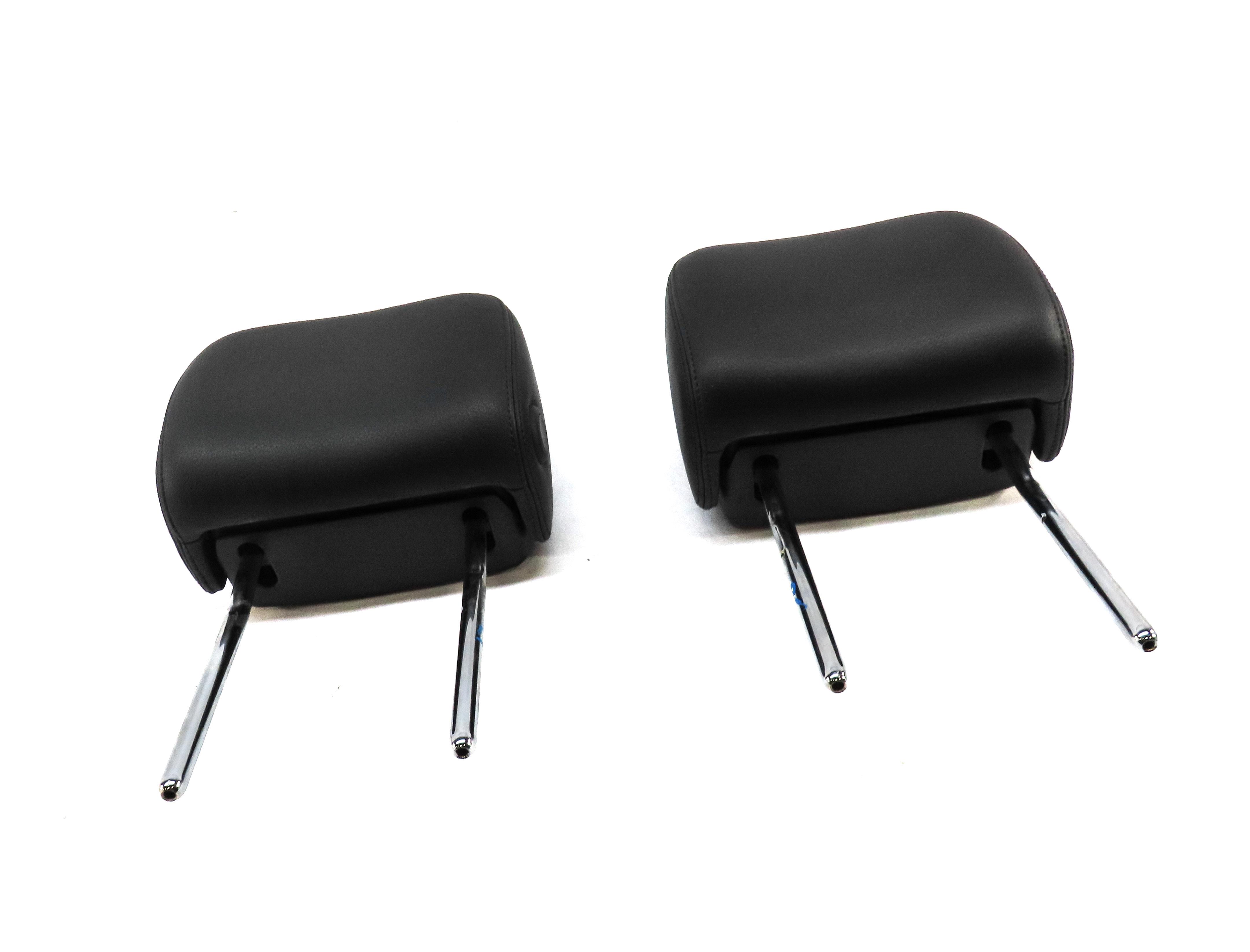 12-18 AUDI A6 A7 S6 S7 RS7 (C7 4G8) FRONT LEFT & RIGHT SEAT HEADREST SET (BLACK) — exact item pictured