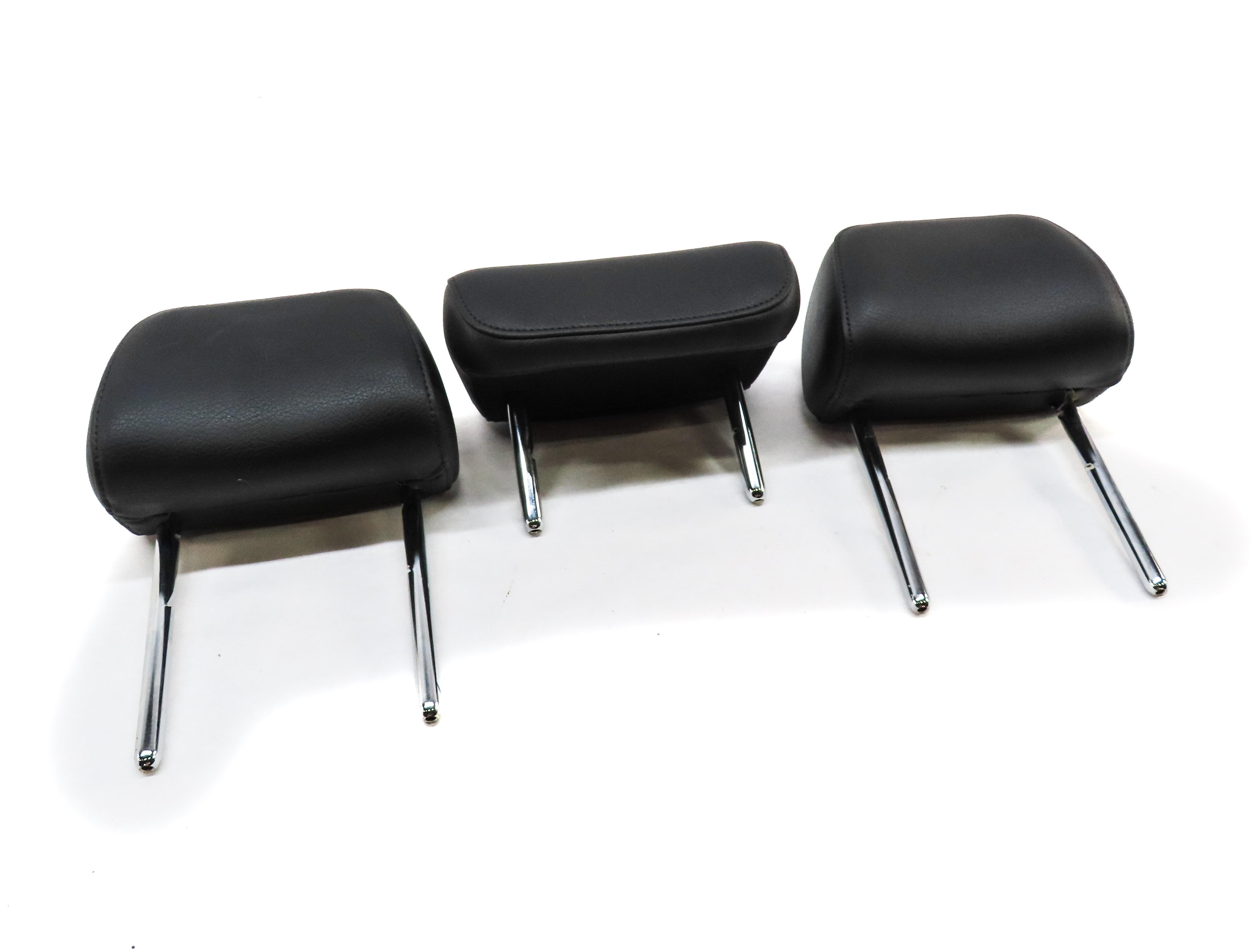 13-16 A4 S4 12-18 A6 S6 C7 B8 REAR LEFT RIGHT CENTER SEAT HEADREST SET 2 (BLACK) — exact item pictured