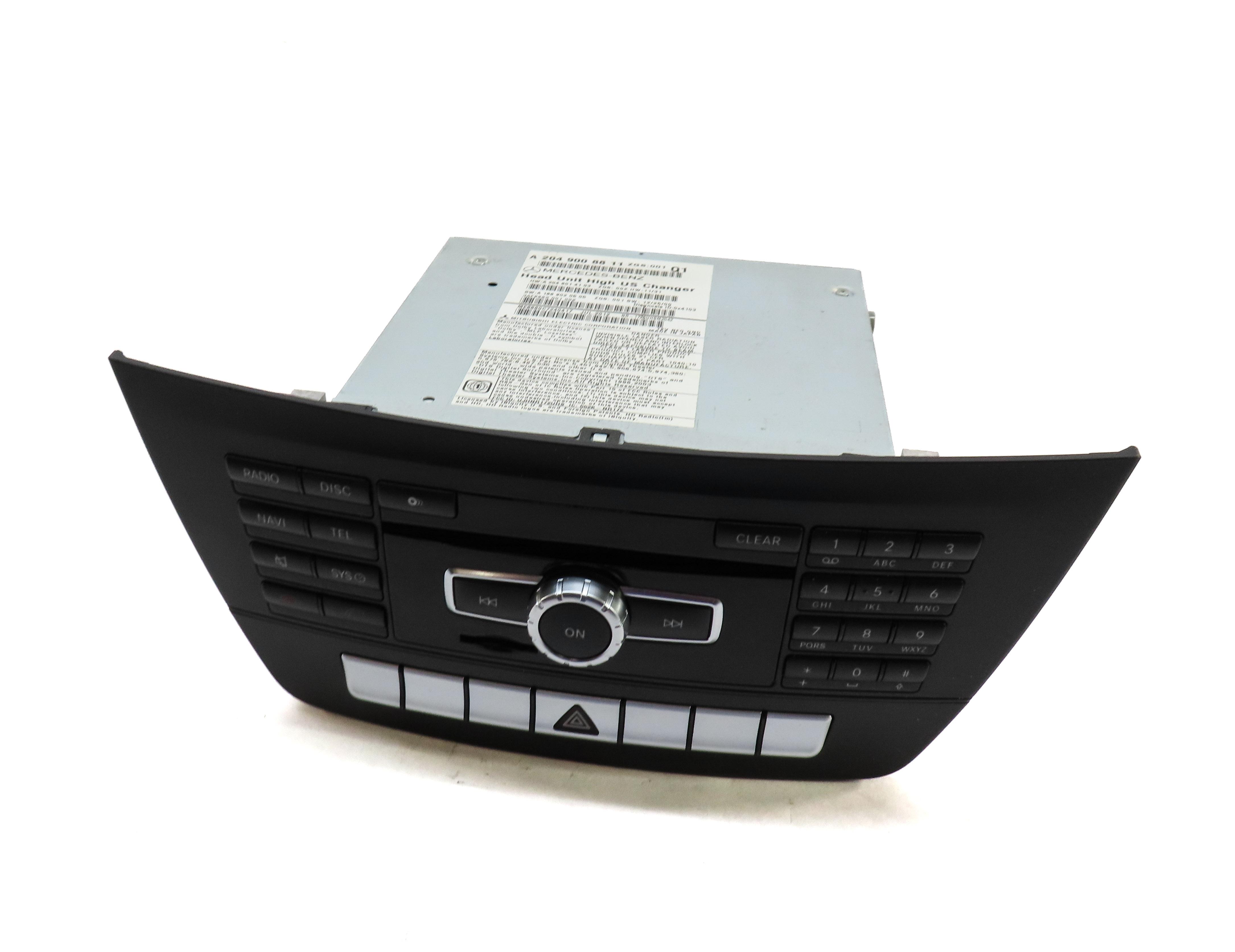 2013 MERCEDES C-CLASS (W204) AM/FM RADIO STEREO NAVIGATION CD RECEIVER HEAD UNIT — exact item pictured