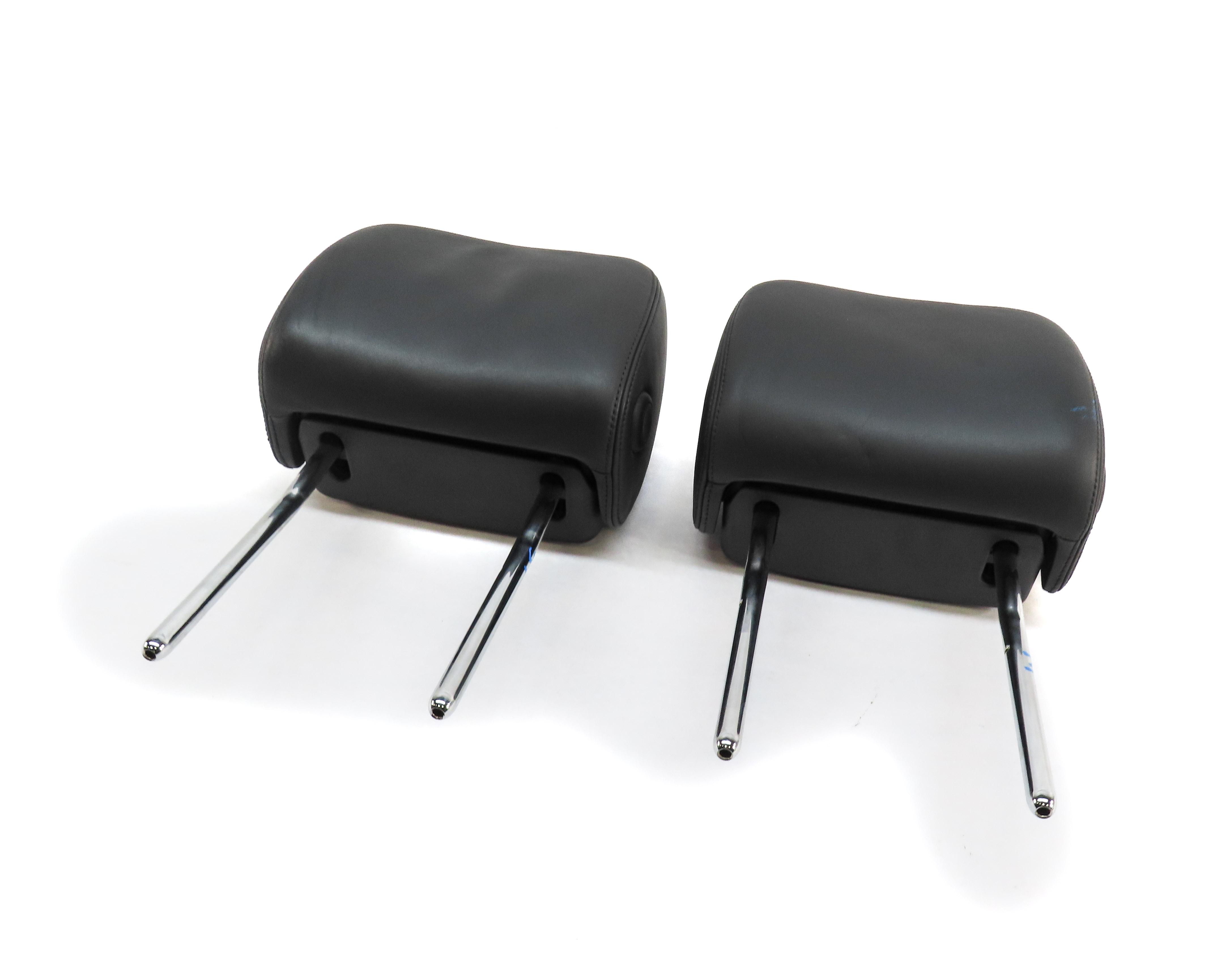 12-18 AUDI A6 A7 S6 S7 RS7 C7 4G8 FRONT LEFT & RIGHT SEAT HEADREST SET BLACK SX — exact item pictured