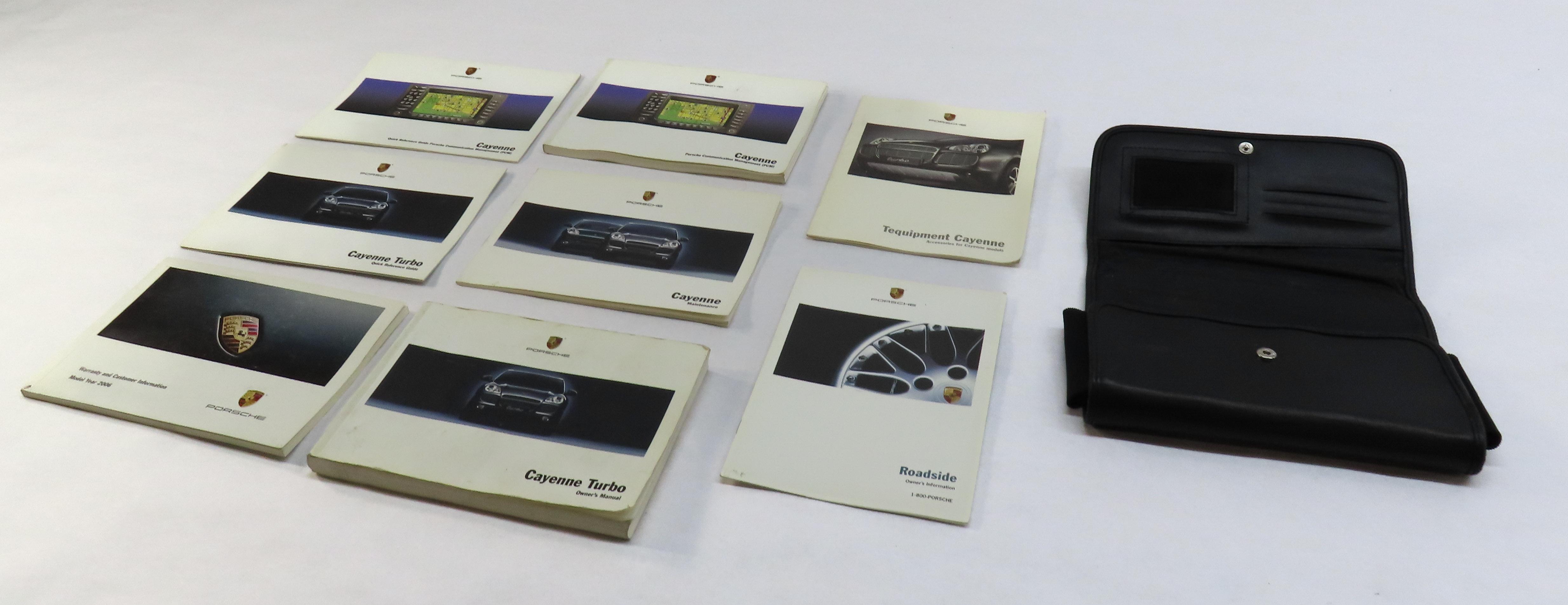 2006 PORSCHE CAYENNE (955) OWNERS MANUAL BOOKLET SET 8 w/ CARRYING CASE — exact item pictured