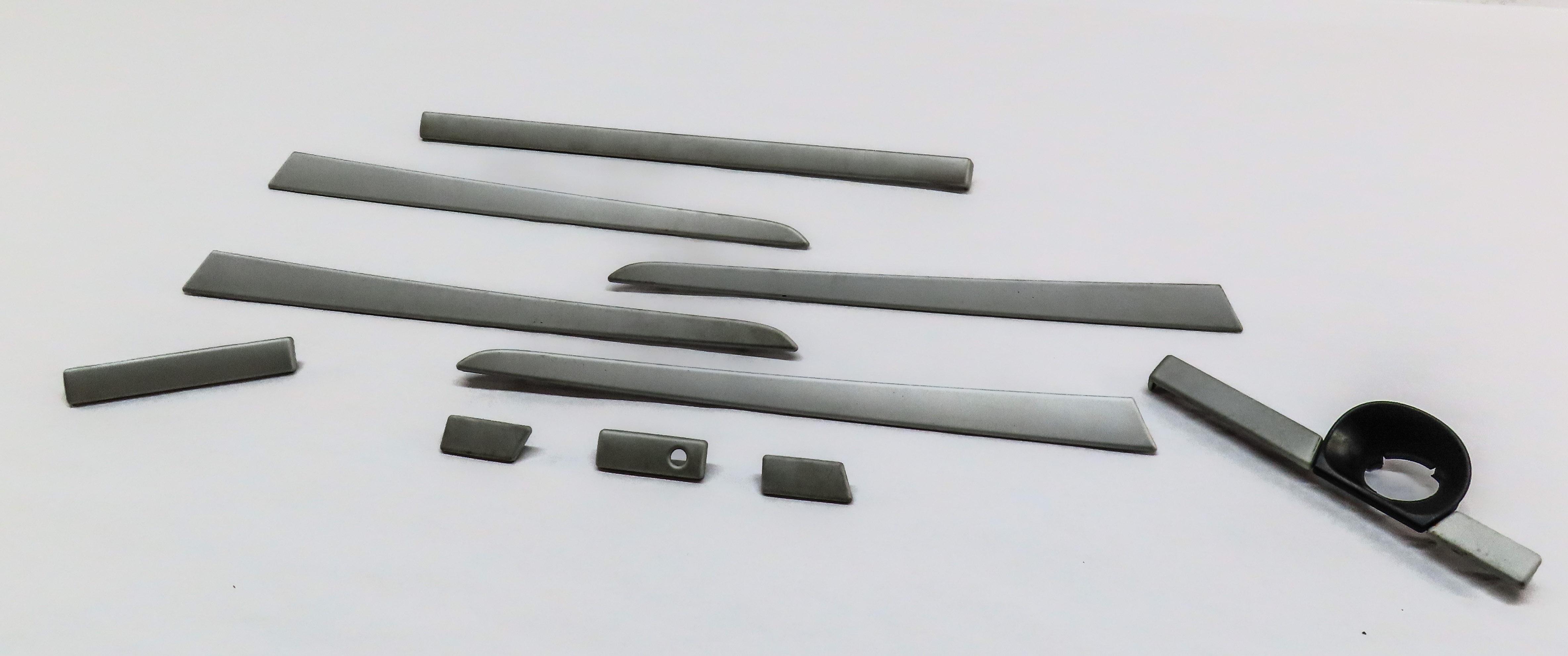 2006 PORSCHE CAYENNE (955) FRONT REAR LEFT RIGHT DOOR DASH ALUMINUM TRIM SET 10 — exact item pictured