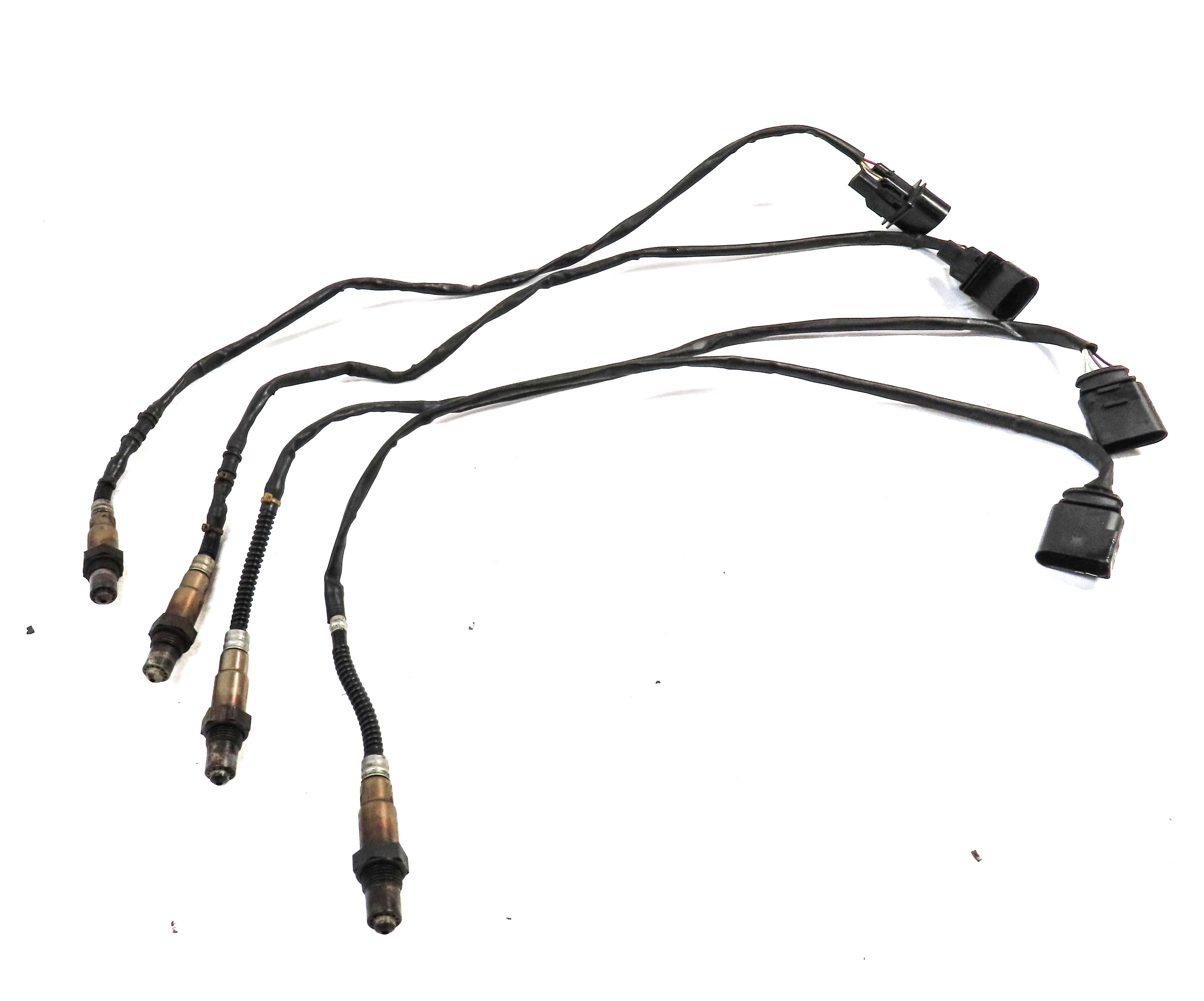 06 PORSCHE CAYENNE 955 4.5L TURBO M48 ENGINE PRE POST CAT O2 OXYGEN SENSOR SET4 — exact item pictured