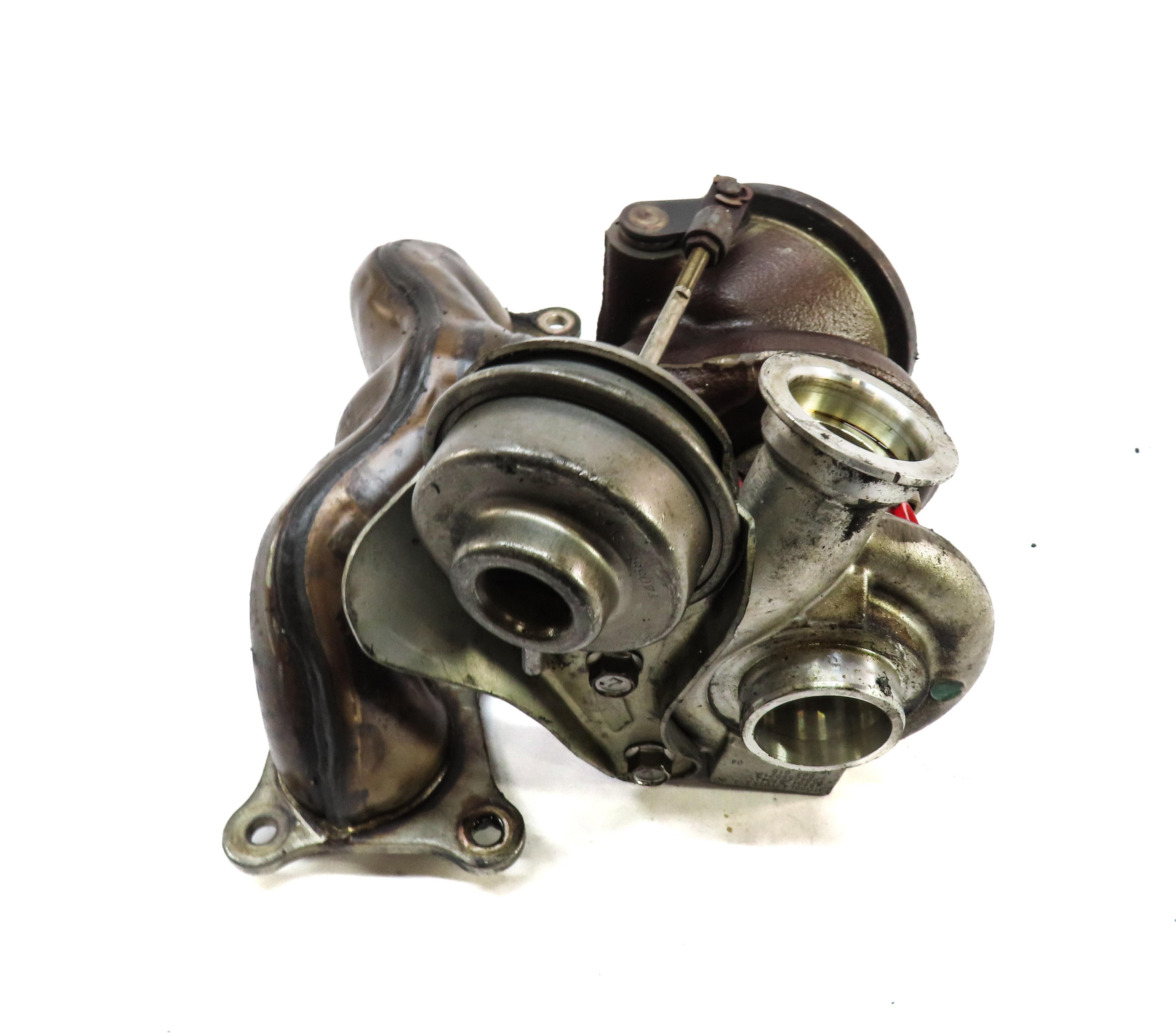 2007-2013 BMW 335i (E90) 3.0L N54 TWIN TURBO REAR TURBO TURBOCHARGER w/ MANIFOLD — exact item pictured