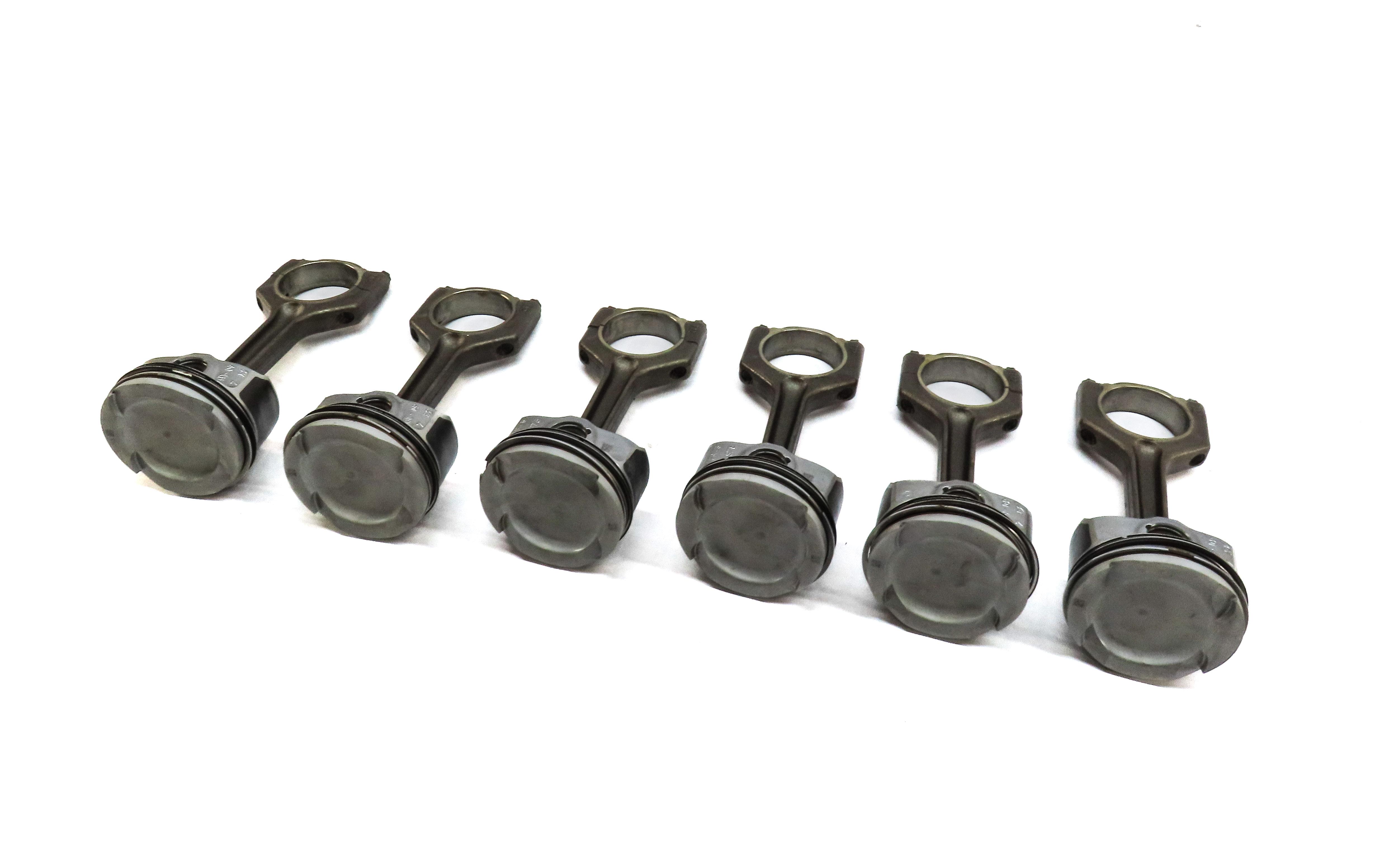 07-10 BMW 135i 335i 535i X6 Z4 E87 E60 E71 E89 3.0L N54 TURBO PISTON & ROD SET 6 — exact item pictured