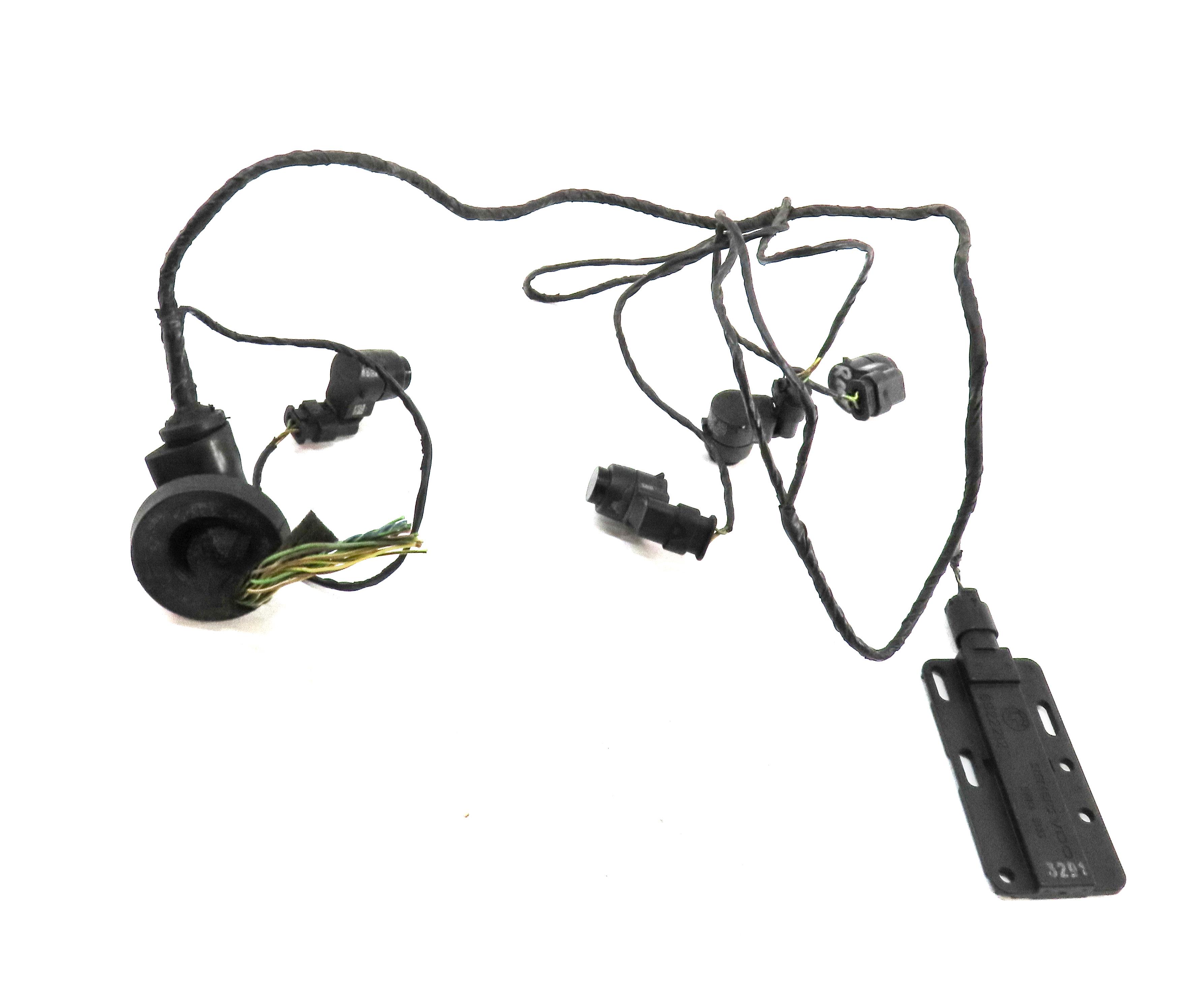 2010 BMW 335i (E90) REAR PDC PARK SENSOR SET-4 w/ HARNESS (BLACK) — exact item pictured