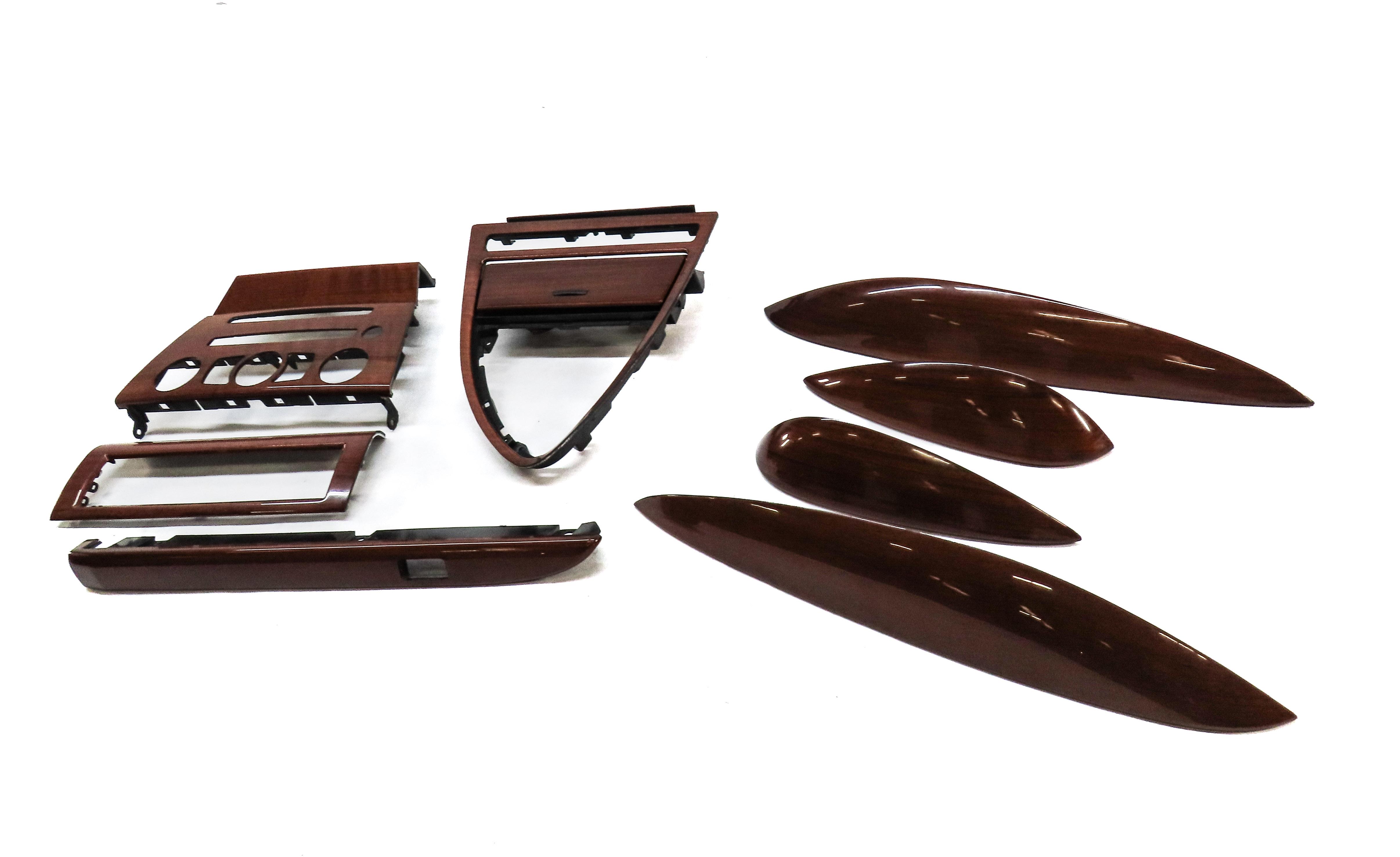 07 BMW M6 COUPE E63 FRONT REAR LEFT RIGHT DOOR DASH CONSOLE MADEIRA NUTWOOD TRIM — exact item pictured