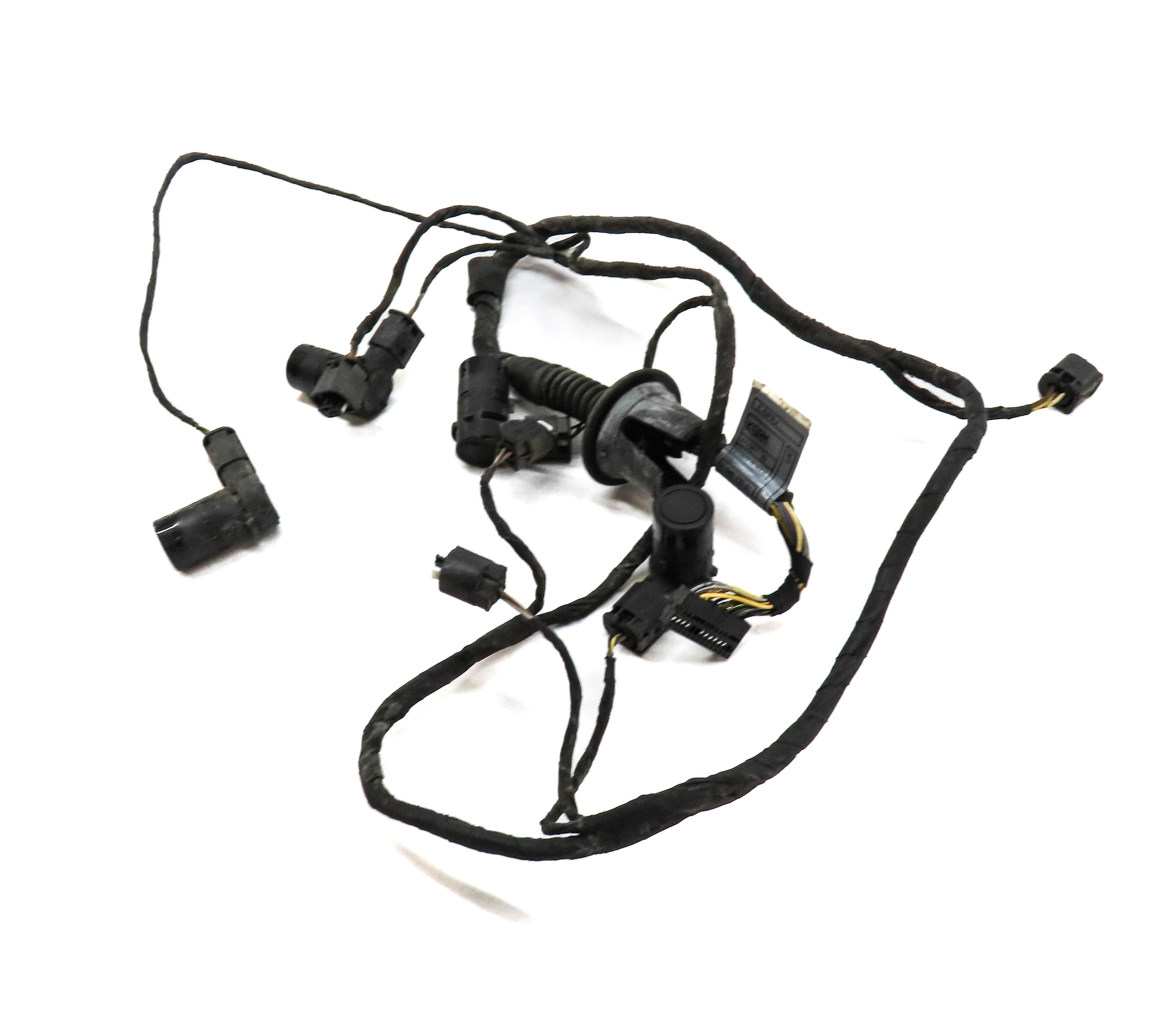 2007 BMW M6 COUPE (E63) REAR PAR ASSIST PDC SENSOR SET4 (BLACK) w/ WIRE HARNESS — exact item pictured