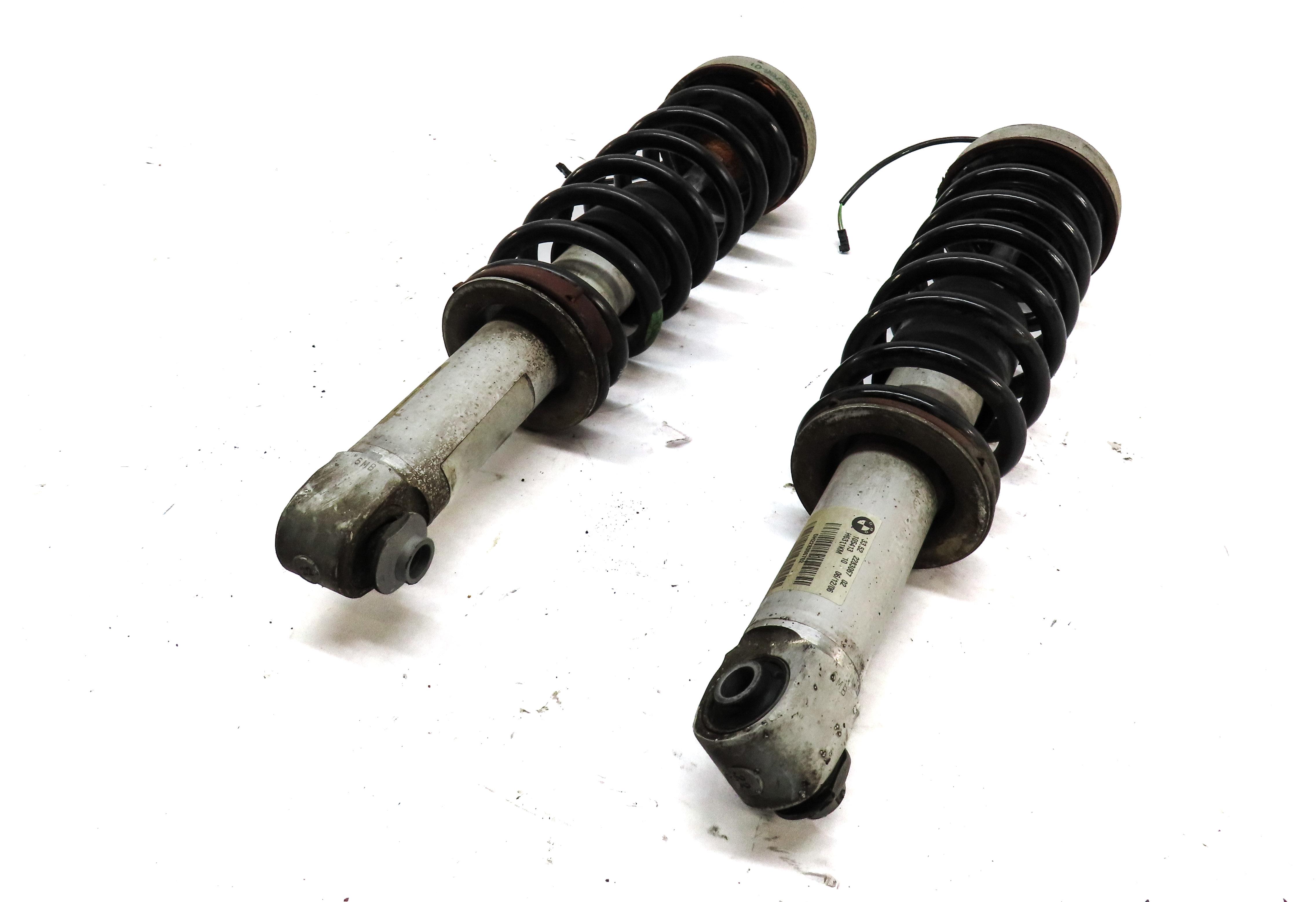 06-10 BMW M6 ///M (E63) RWD LEFT & RIGHT REAR EDC SUSPENSION SHOCK STRUT SET-2 — exact item pictured
