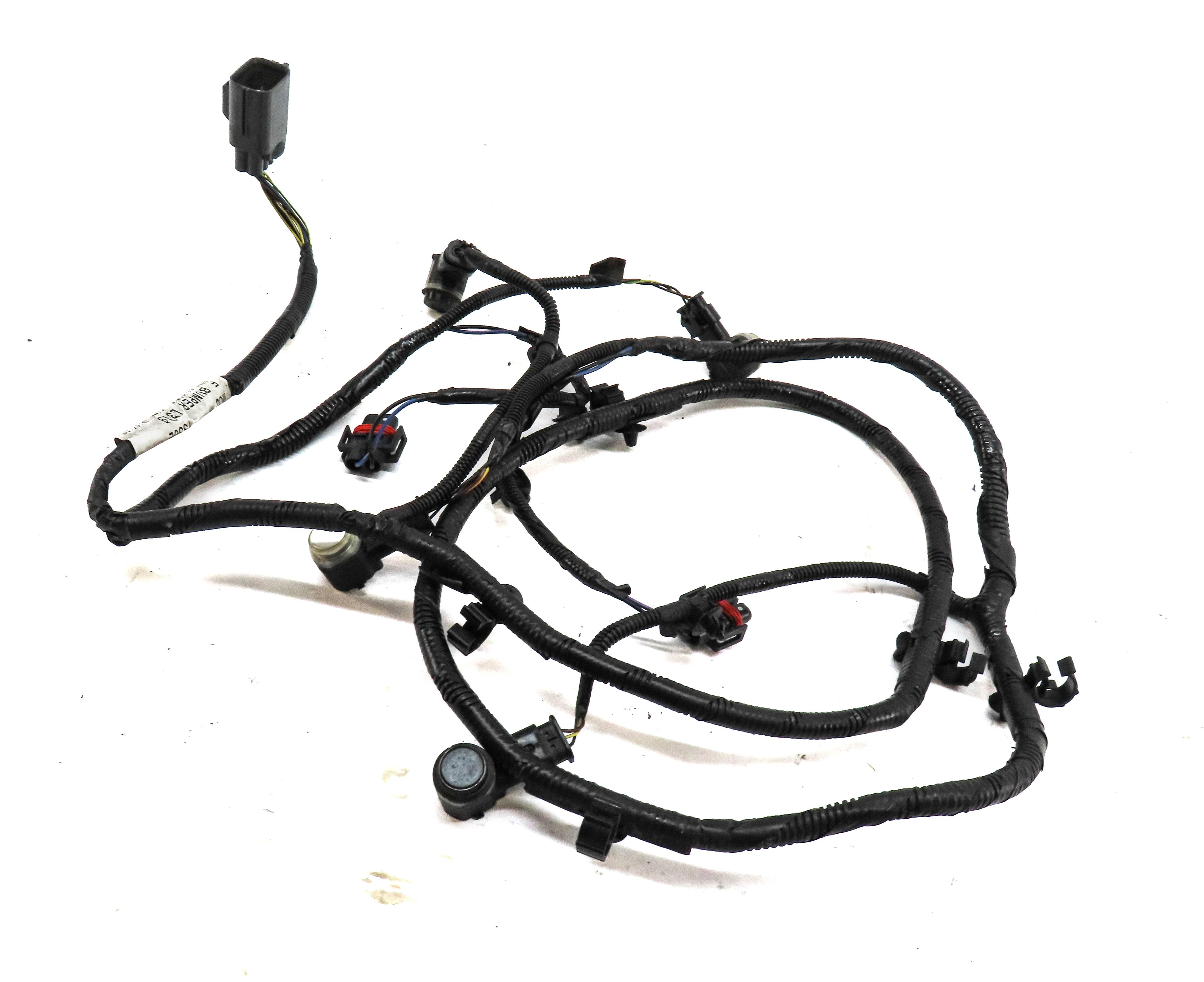 2013 LAND ROVER LR4 FRONT PDC PARK DISTANCE SENSOR SET w/ HARNESS (BLACK) — exact item pictured