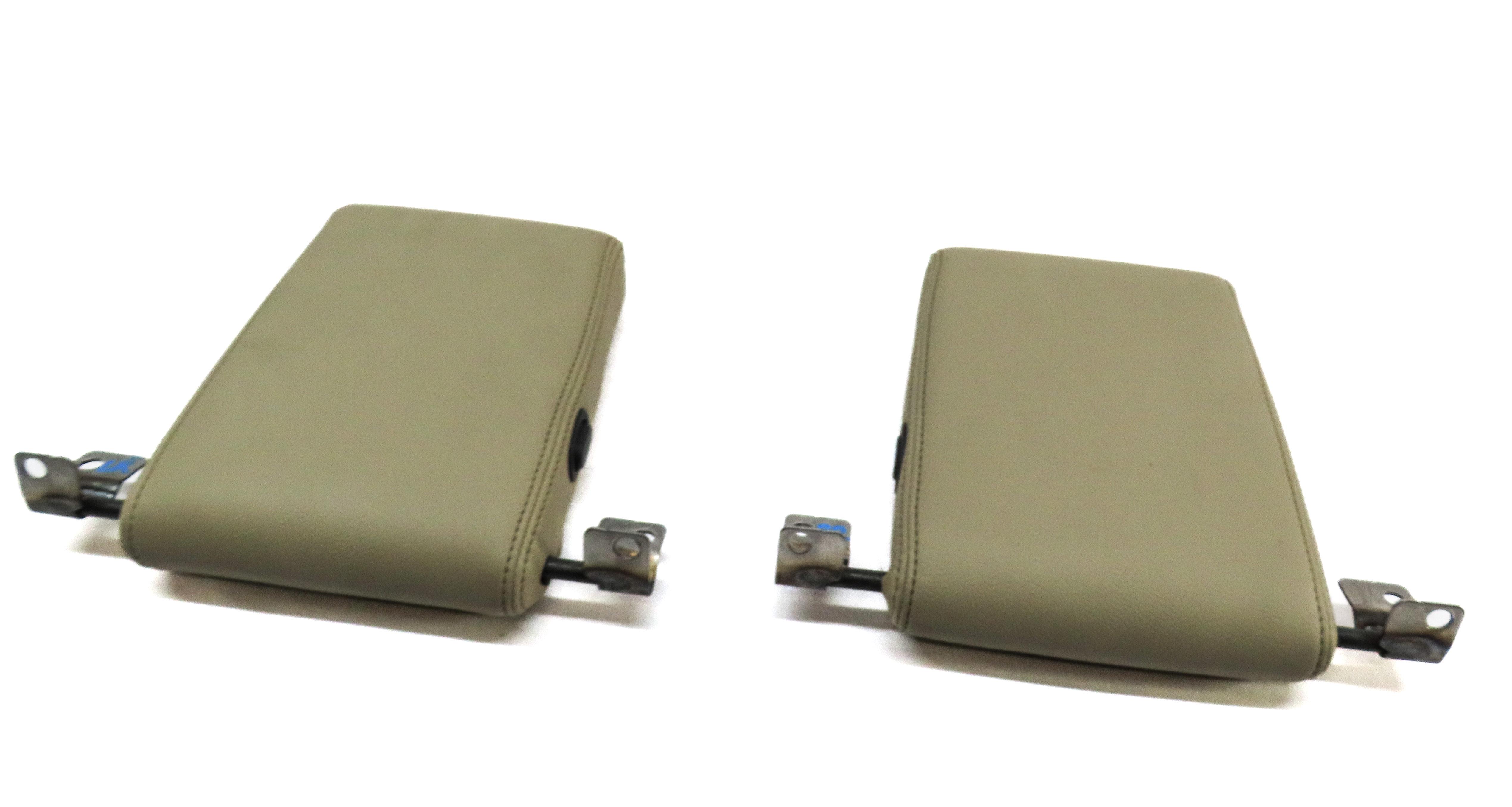 10-16 LAND ROVER LR4 REAR LEFT & RIGHT 3rd THIRD ROW SEAT HEADREST SET (ALMOND) — exact item pictured