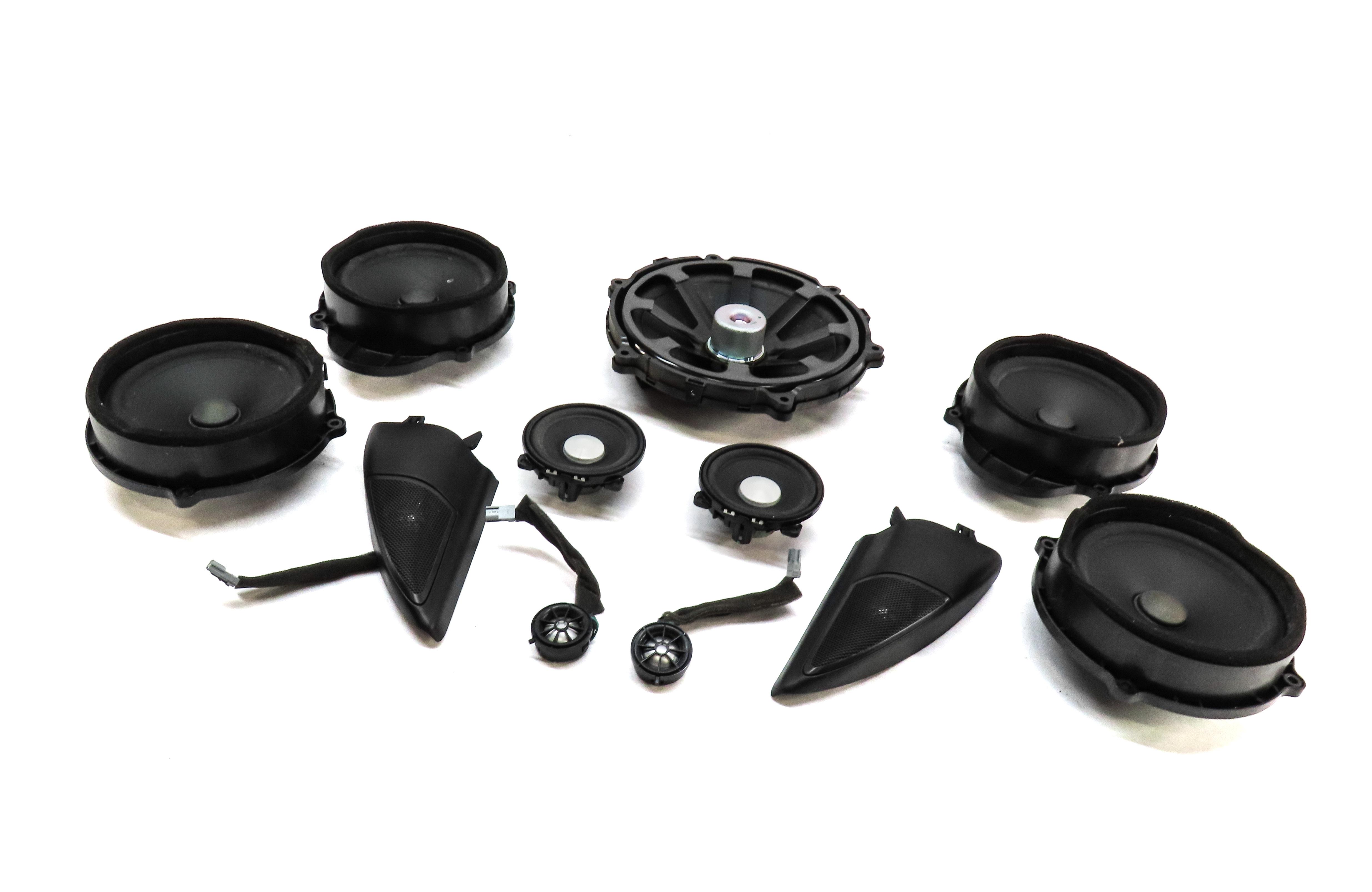 2013 LAND ROVER LR4 RADIO STEREO LOGIC-7 AUDIO SUB SUBWOOFER TWEETER SPEAKER SET — exact item pictured