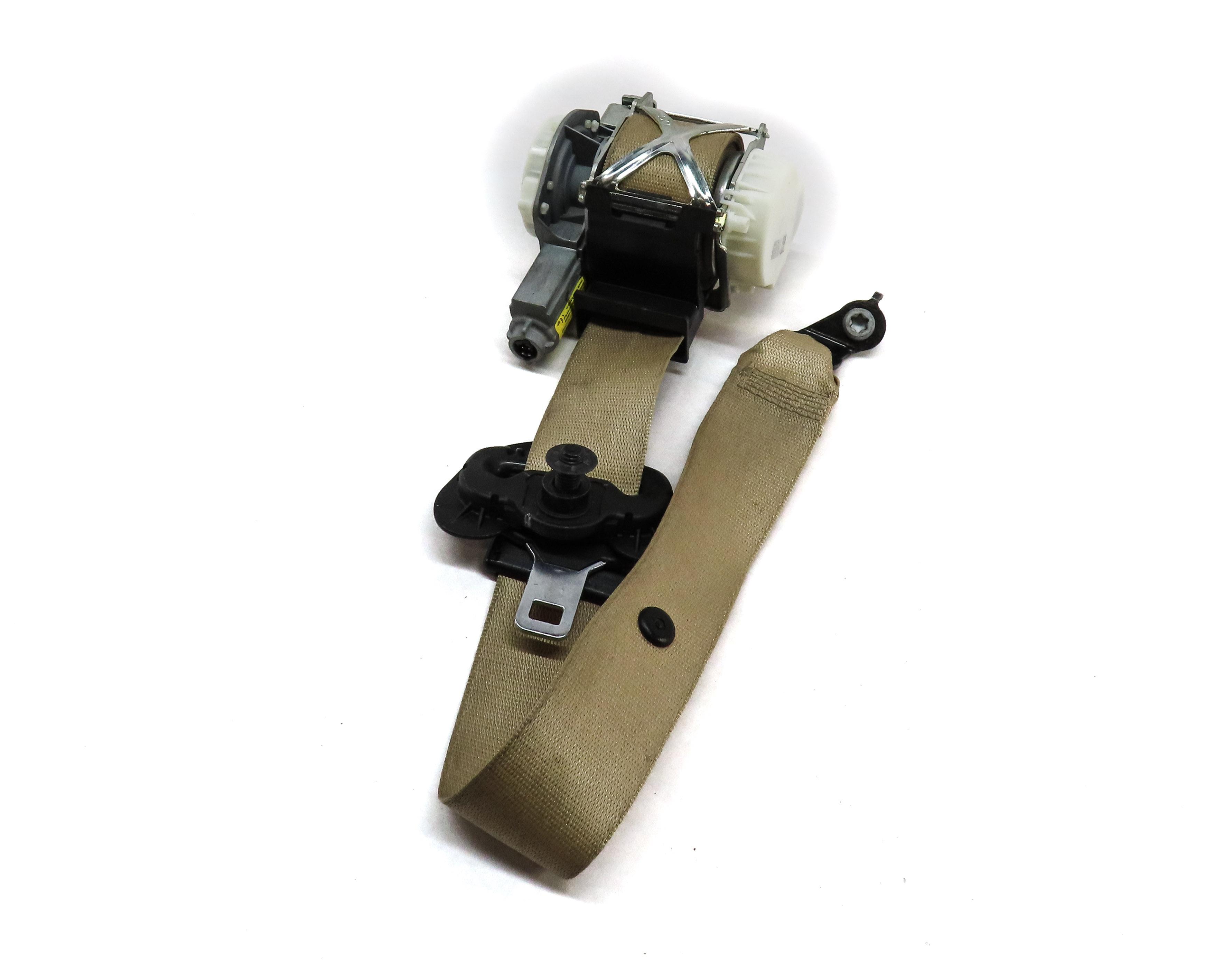 14-19 BMW 3 4 SERIES (F30 F32 F34) RIGHT PASSENGER SEATBELT RETRACTOR (BEIGE) — exact item pictured