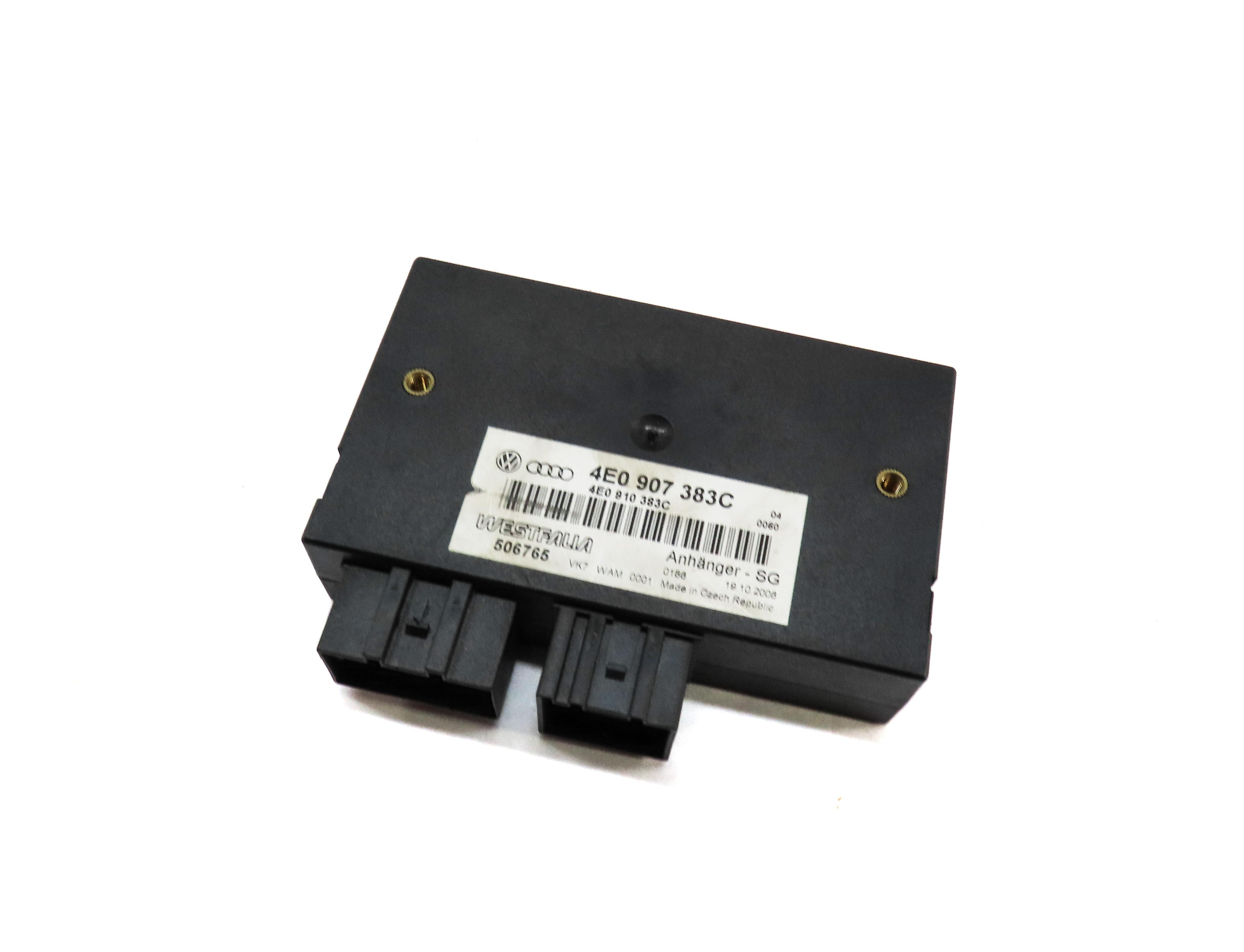 2012 AUDI Q7 (4L) TOW TOWING CONTROL MODULE 4E0907383C — exact item pictured