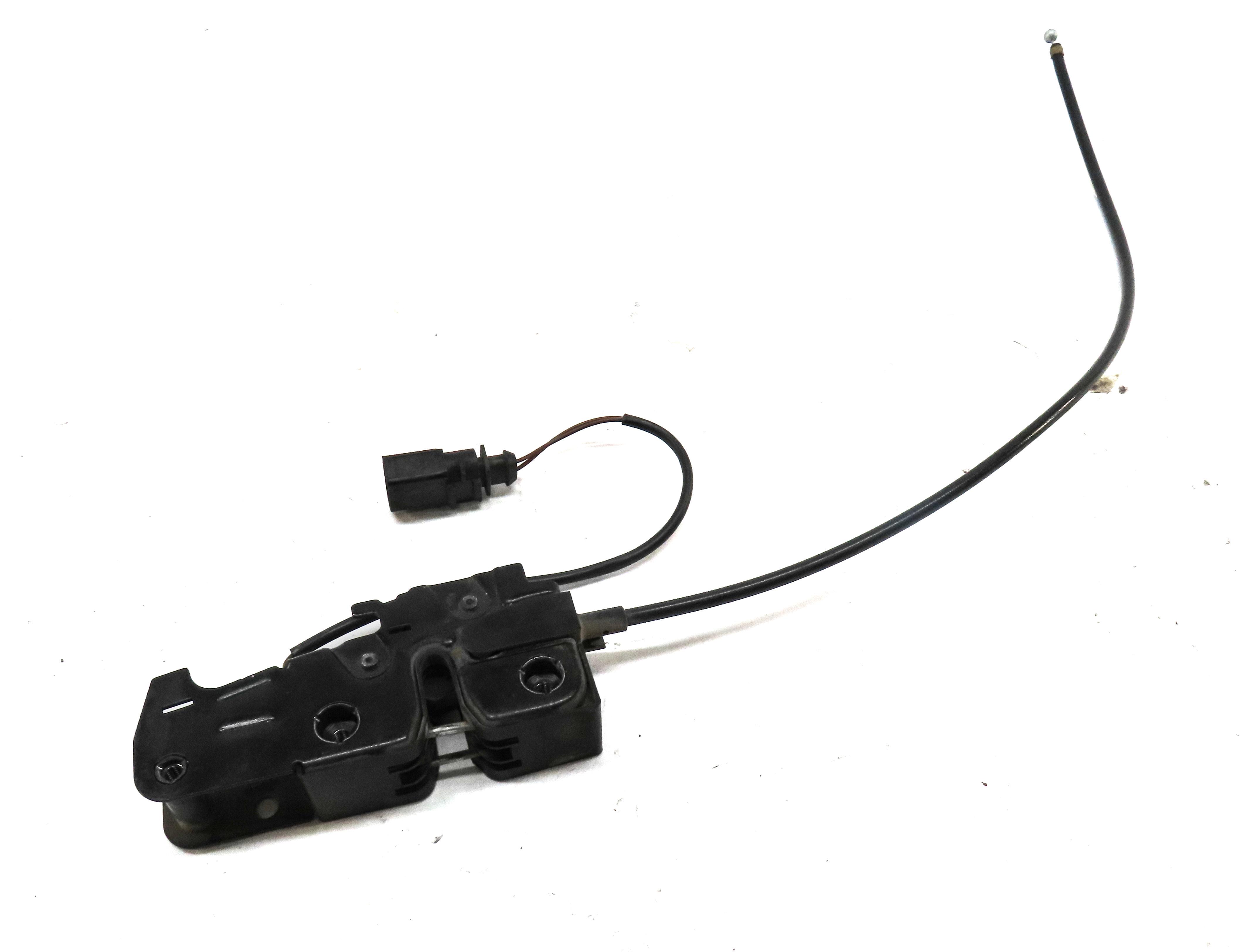 2012 AUDI Q7 (4L) FRONT LOWER HOOD LOCK LATCH ACTUATOR & CABLE 4L0823509 — exact item pictured