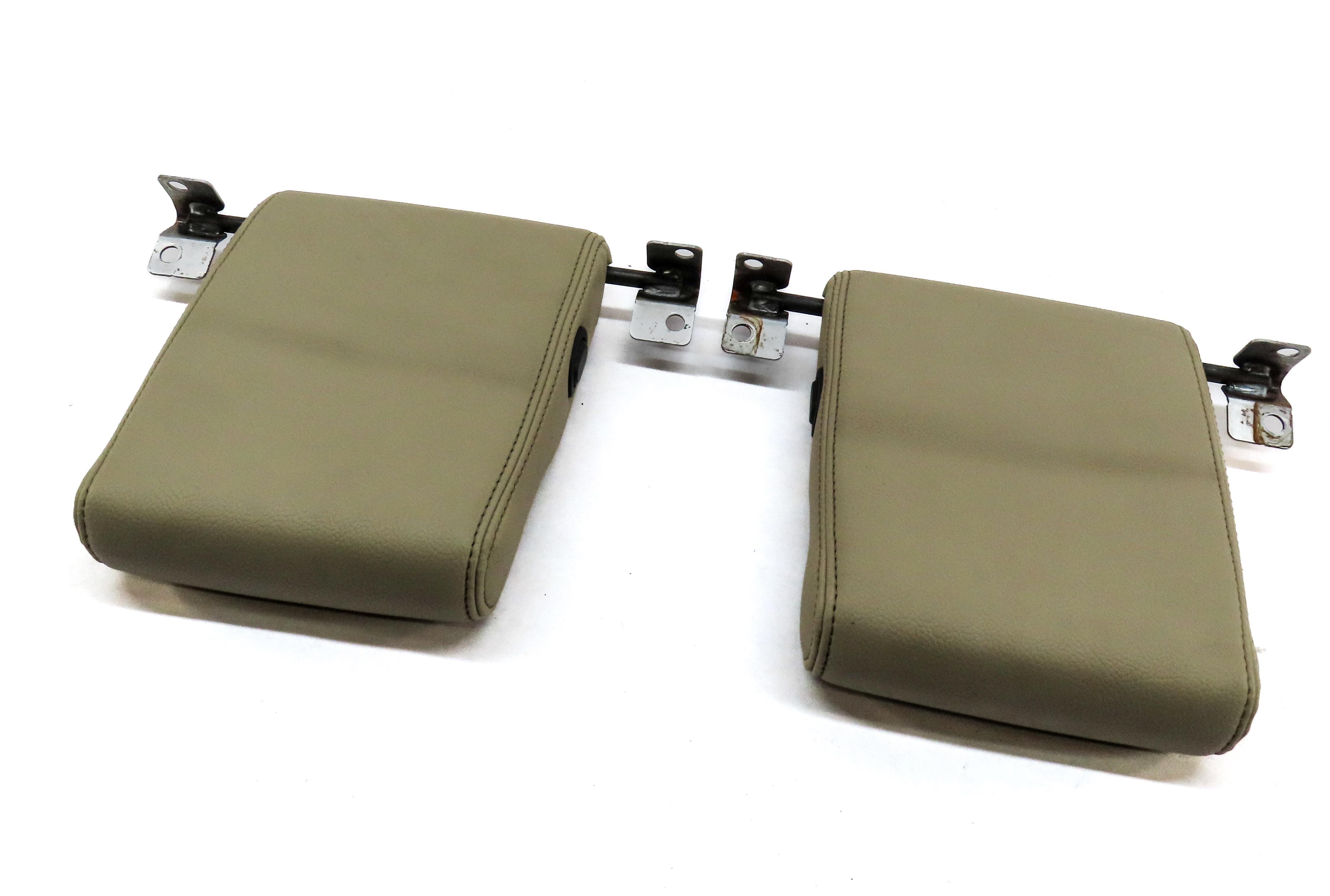 10-16 LAND ROVER LR4 REAR LEFT & RIGHT 3rd THIRD ROW SEAT HEADREST SET (ALMOND) — exact item pictured
