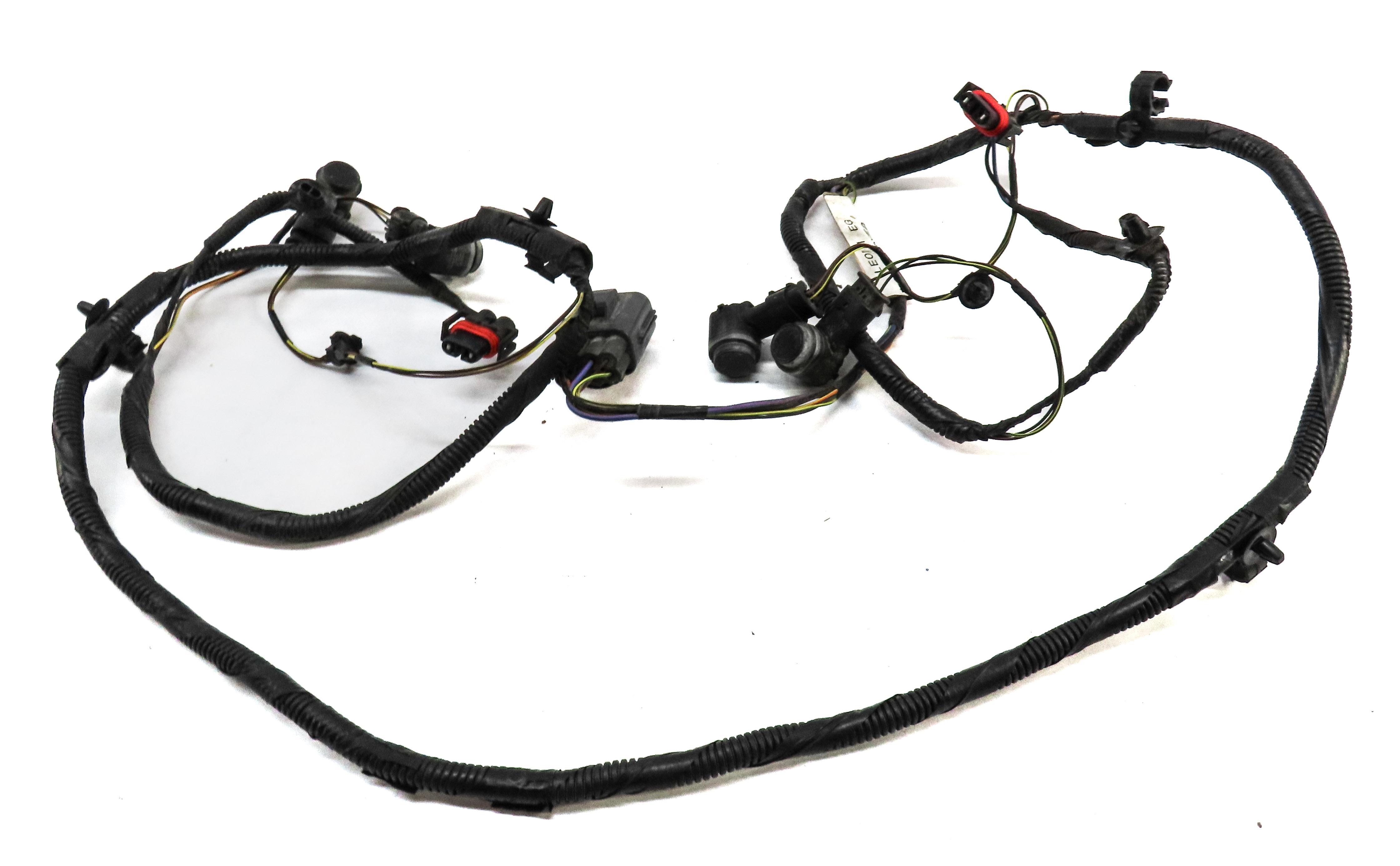 2013 LAND ROVER LR4 FRONT PARK ASSIST PDC SENSOR SET4 (BLACK) w/ WIRING HARNESS — exact item pictured
