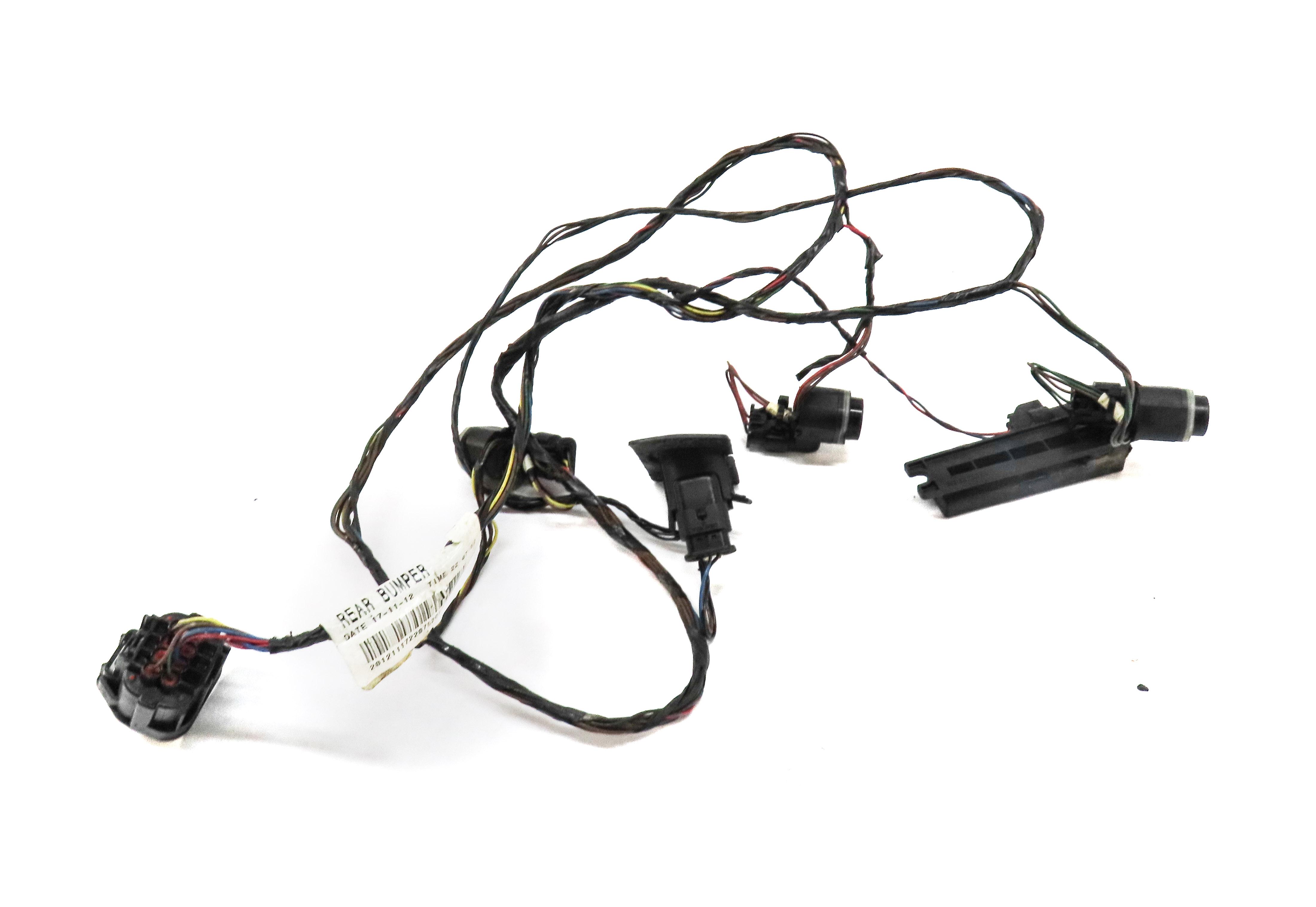 2013 LAND ROVER LR4 REAR PARK ASSIST PDC SENSOR SET4 (BLACK) w/ WIRING HARNESS — exact item pictured
