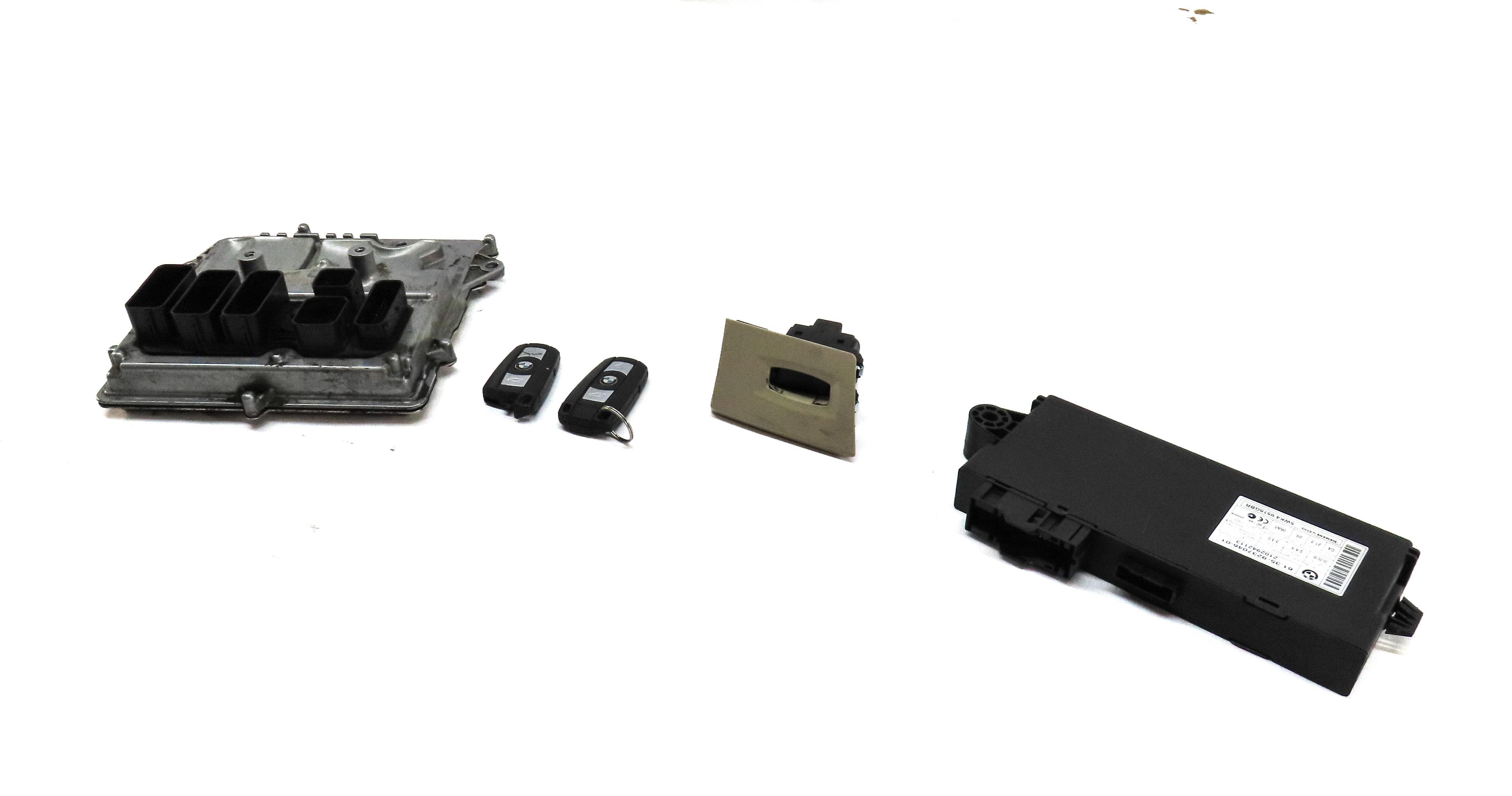 2011 BMW 335i (E93) 3.0L N55 TURBO ENGINE ECM DME CAS IMMOBILIZER MODULE KEY SET — exact item pictured