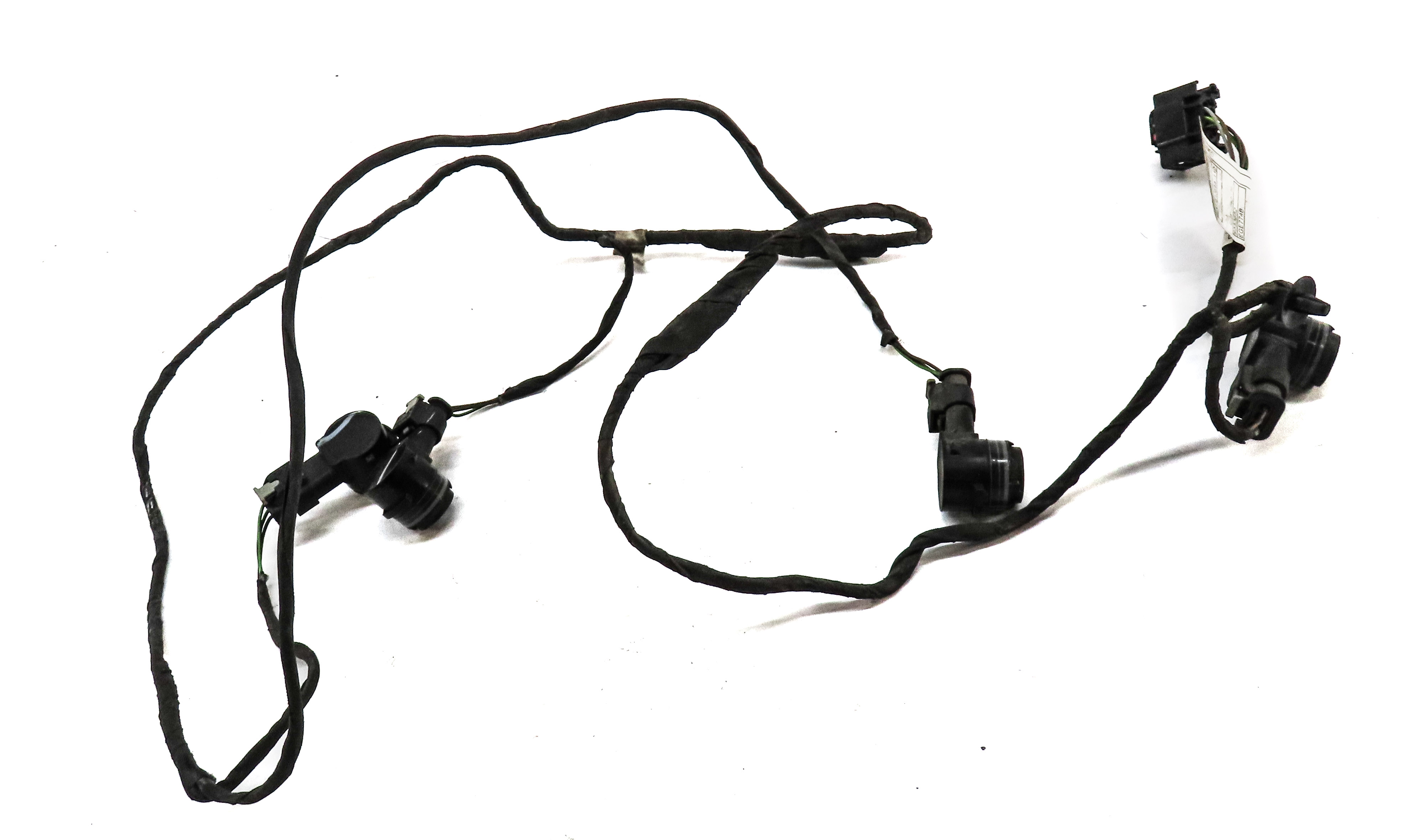 2016 BMW X5 (F15) REAR PARKING DISTANCE PDC SENSOR SET 4 w/ HARNESS (Black) — exact item pictured