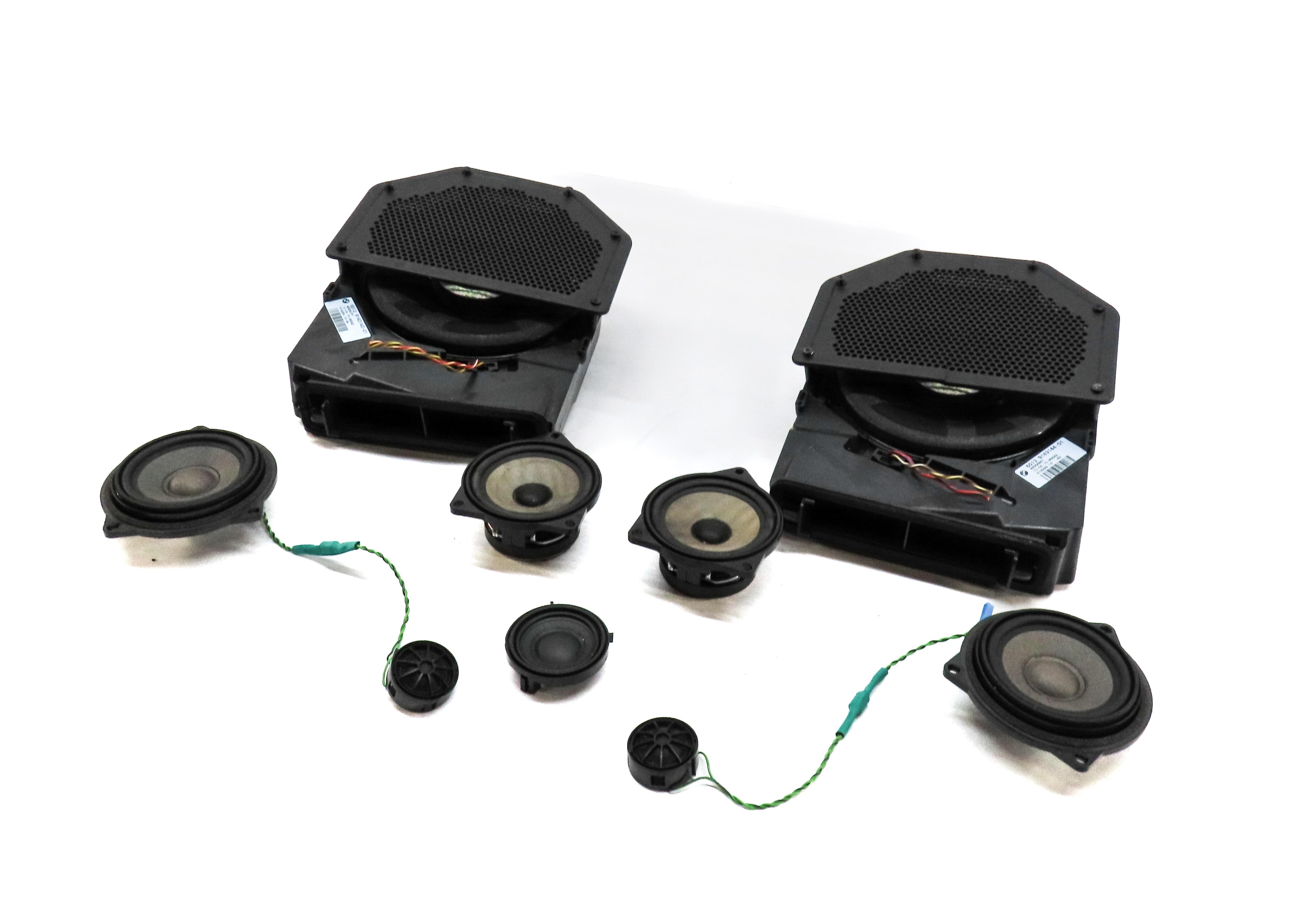 2015 BMW X1 (E84) FRONT REAR LEFT RIGHT DOOR DASH DECK SPEAKER SET 9 — exact item pictured