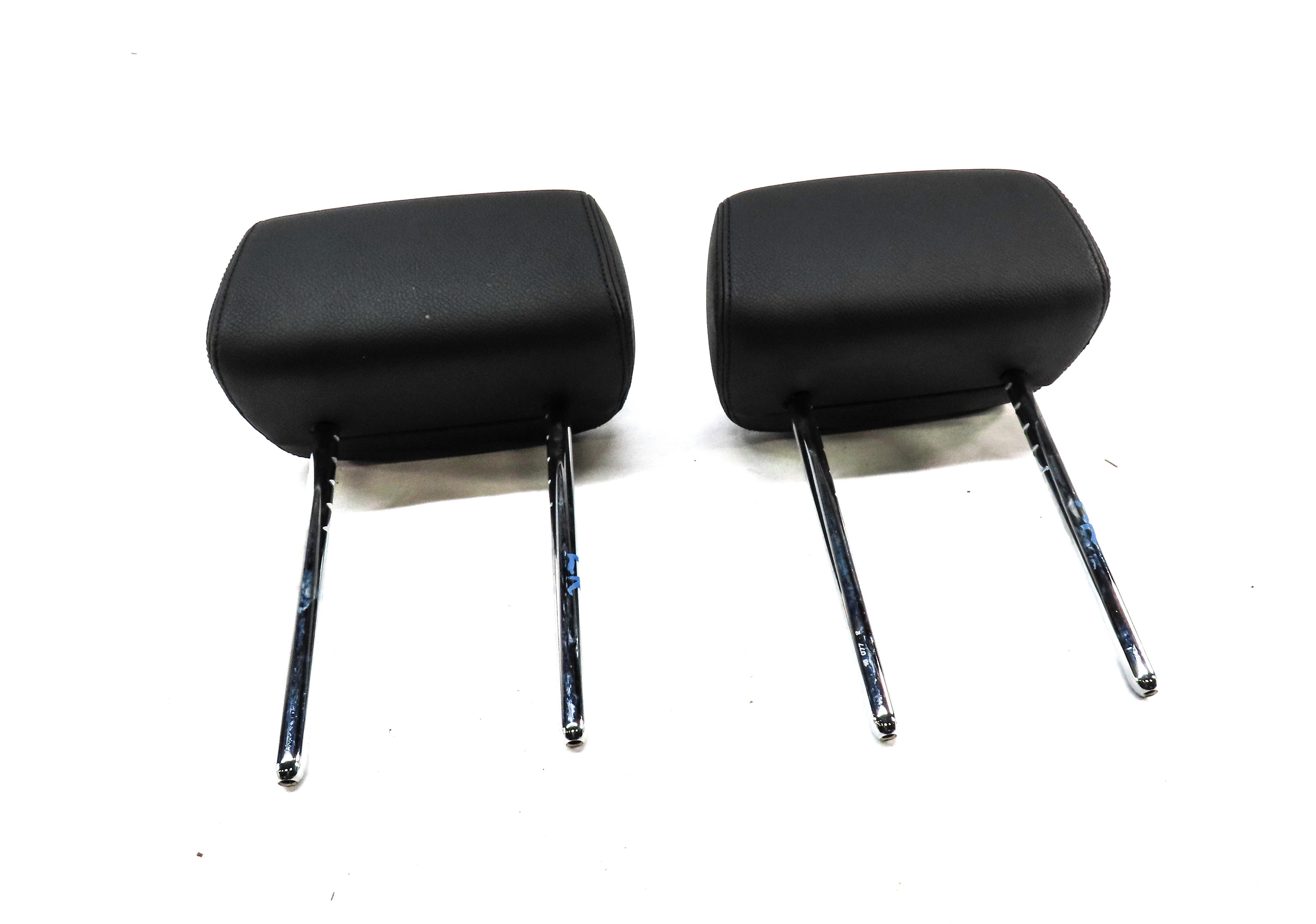 2013-2015 BMW X1 (E84) REAR LEFT & RIGHT SEAT HEADREST SET (BLACK LEATHER) — exact item pictured
