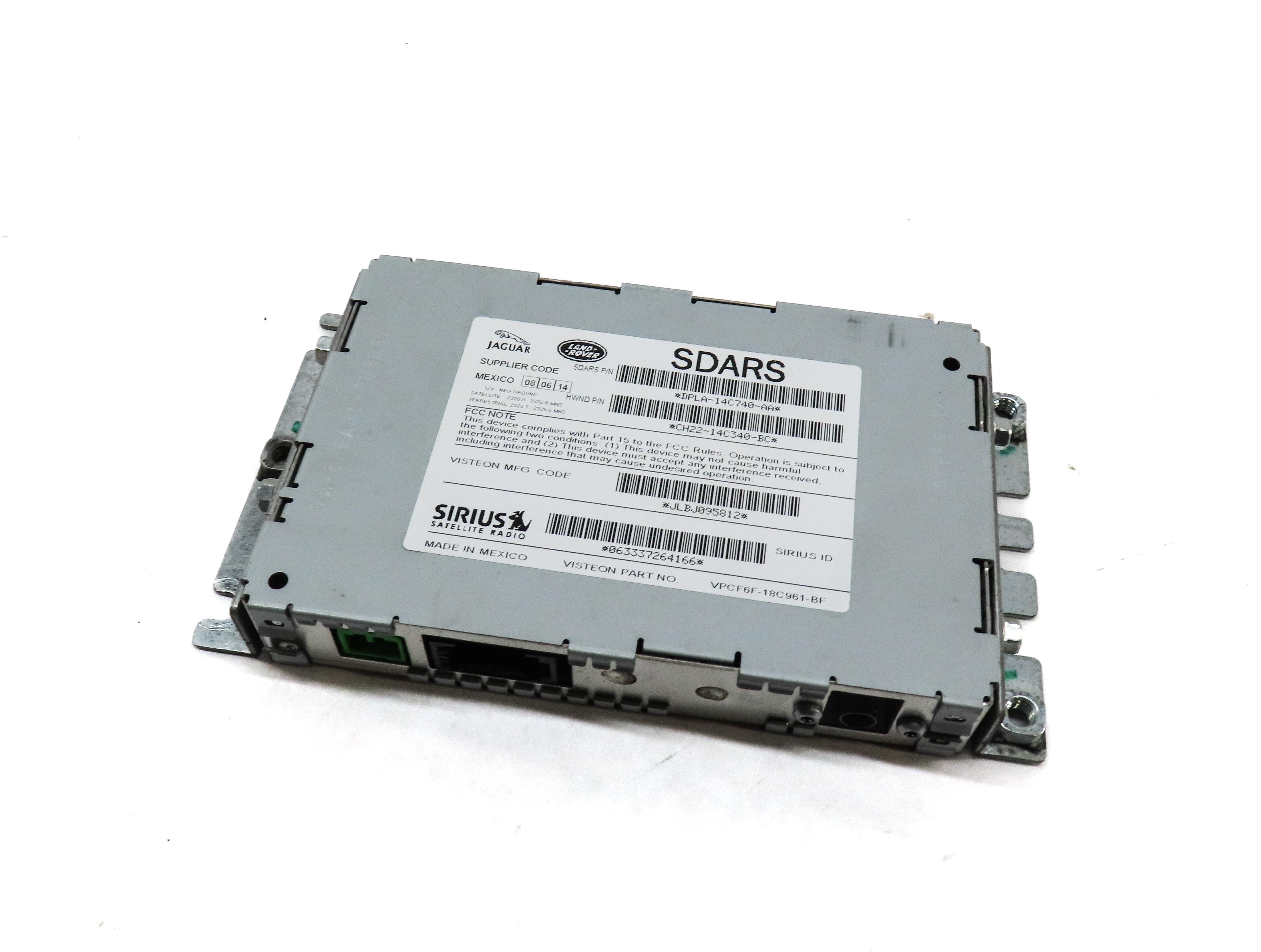 13-19 DISCOVERY SPORT LR4 RANGE ROVER SPORT EVOQUE - SIRIUS SATELLITE RECEIVER — exact item pictured