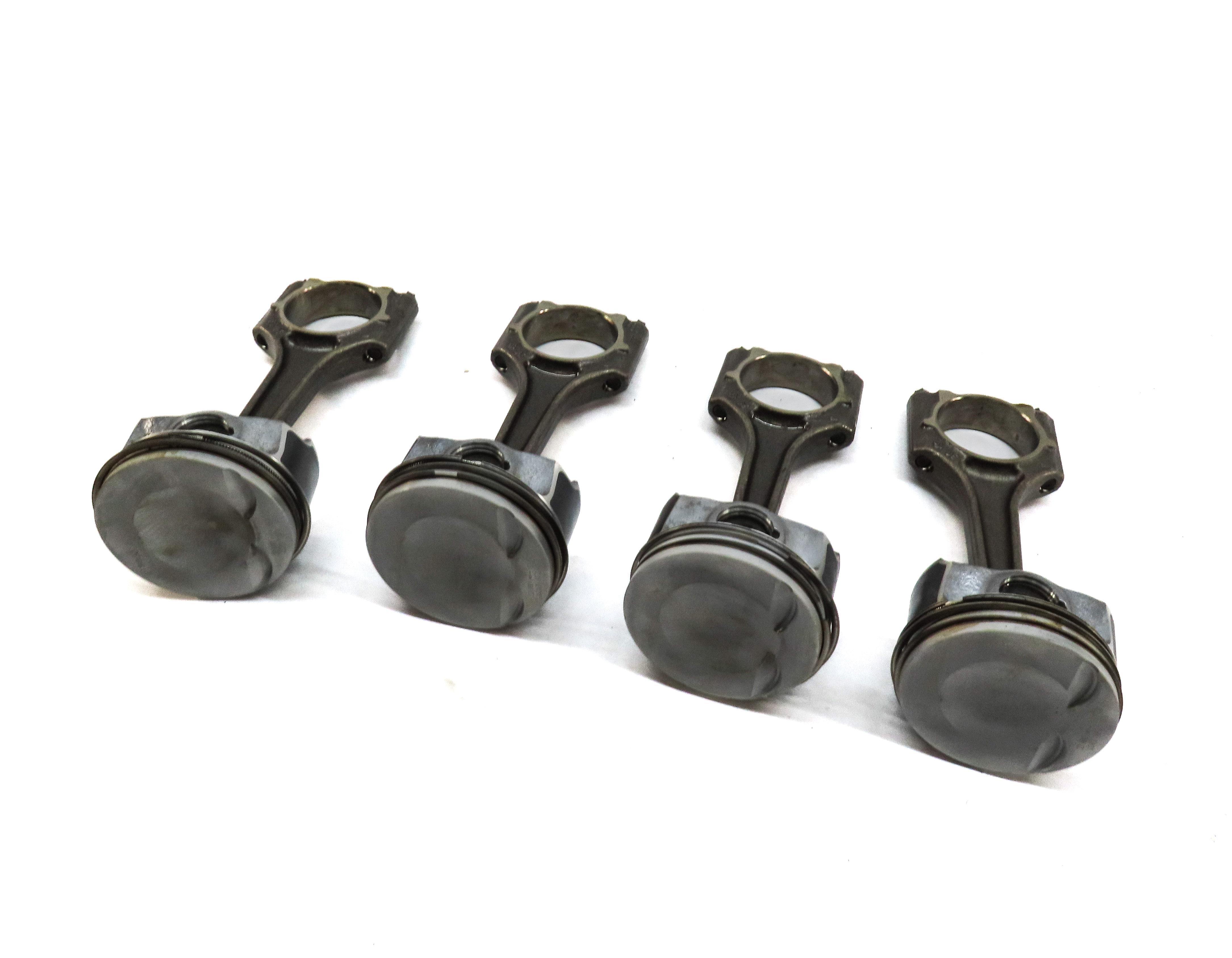 2015-2018 AUDI Q3 (8U) 2.0L CCTA TURBO ENGINE PISTON w/ CONNECTING ROD SET-4 — exact item pictured