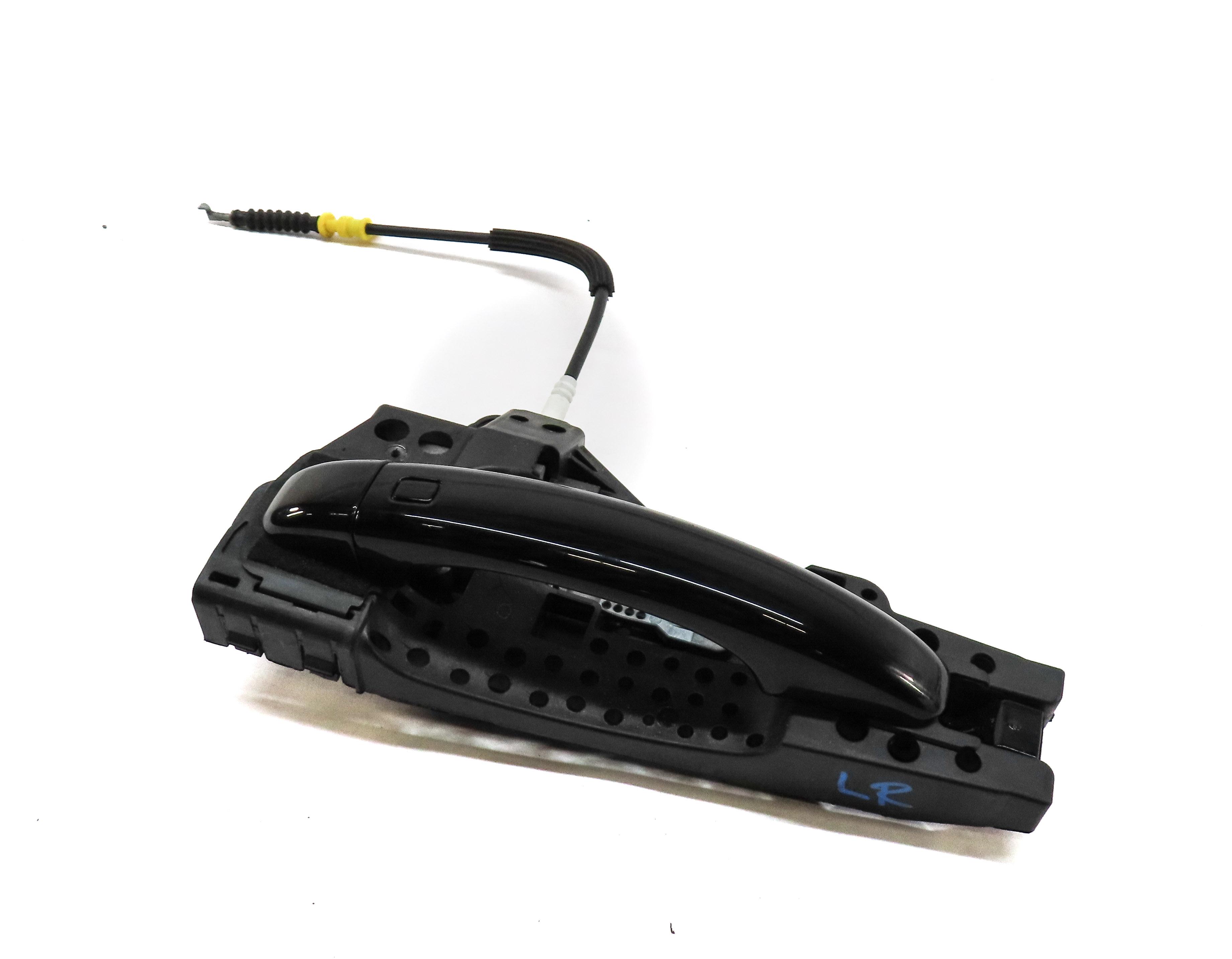 2015-2018 AUDI Q3 (8U) LEFT REAR EXTERIOR DOOR HANDLE (BRILLIANT BLACK A2) — exact item pictured