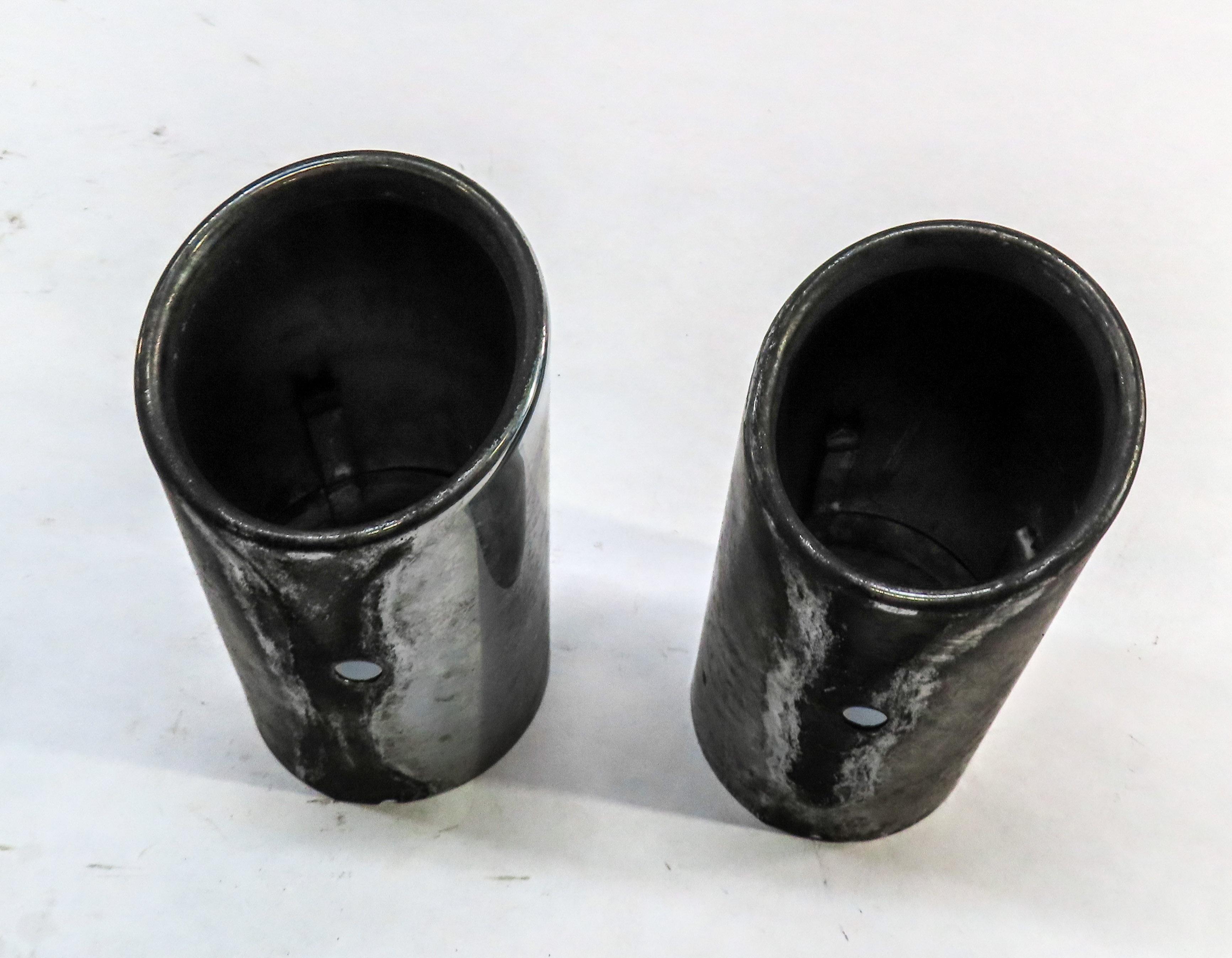 2017 AUDI Q3 (8U) REAR LEFT & RIGHT MUFFLER PIPE EXHAUST TIP SET-2 — exact item pictured