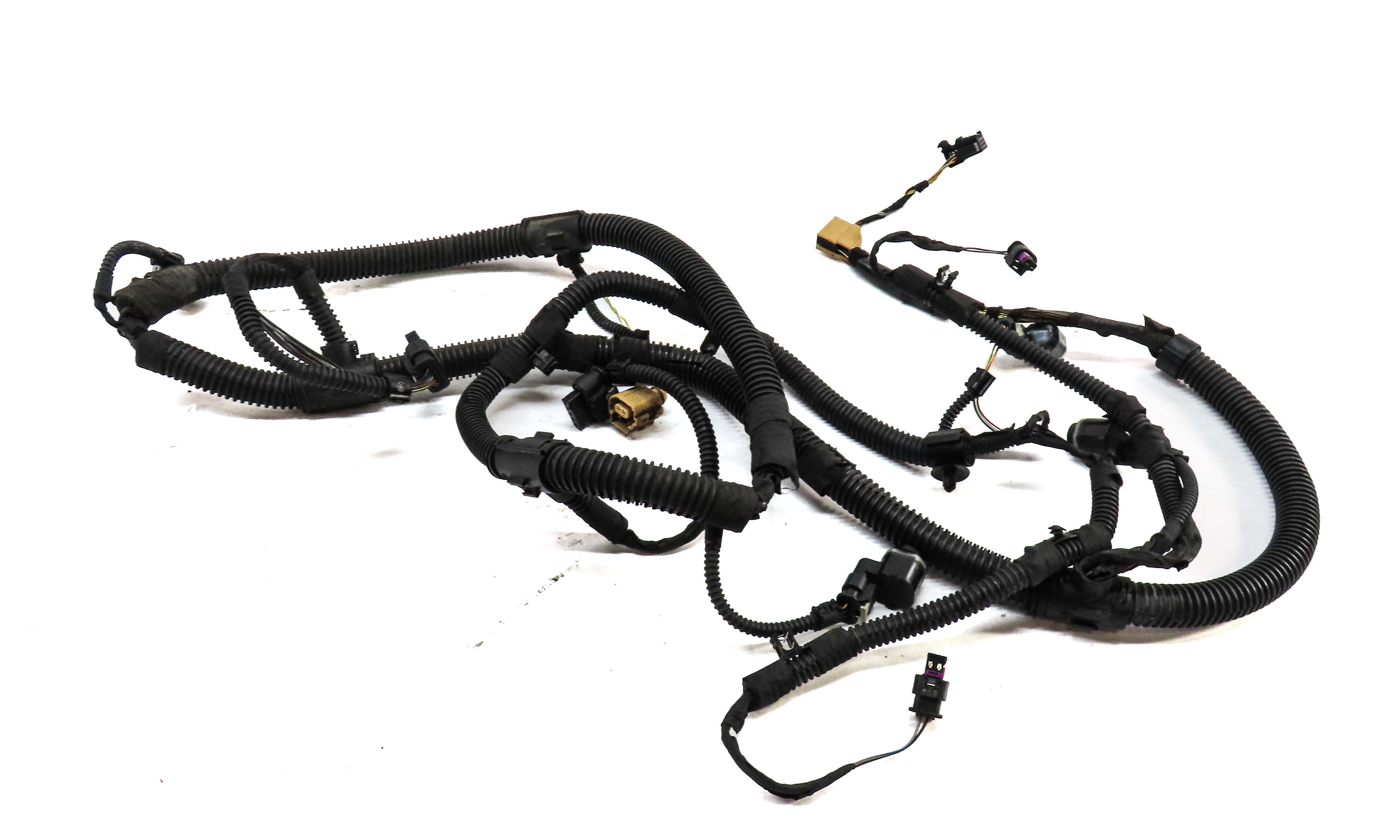 2017 AUDI Q3 (8U) REAR PDC PARK DISTANCE SENSOR SET w/ HARNESS (BRILLIANT BLACK) — exact item pictured