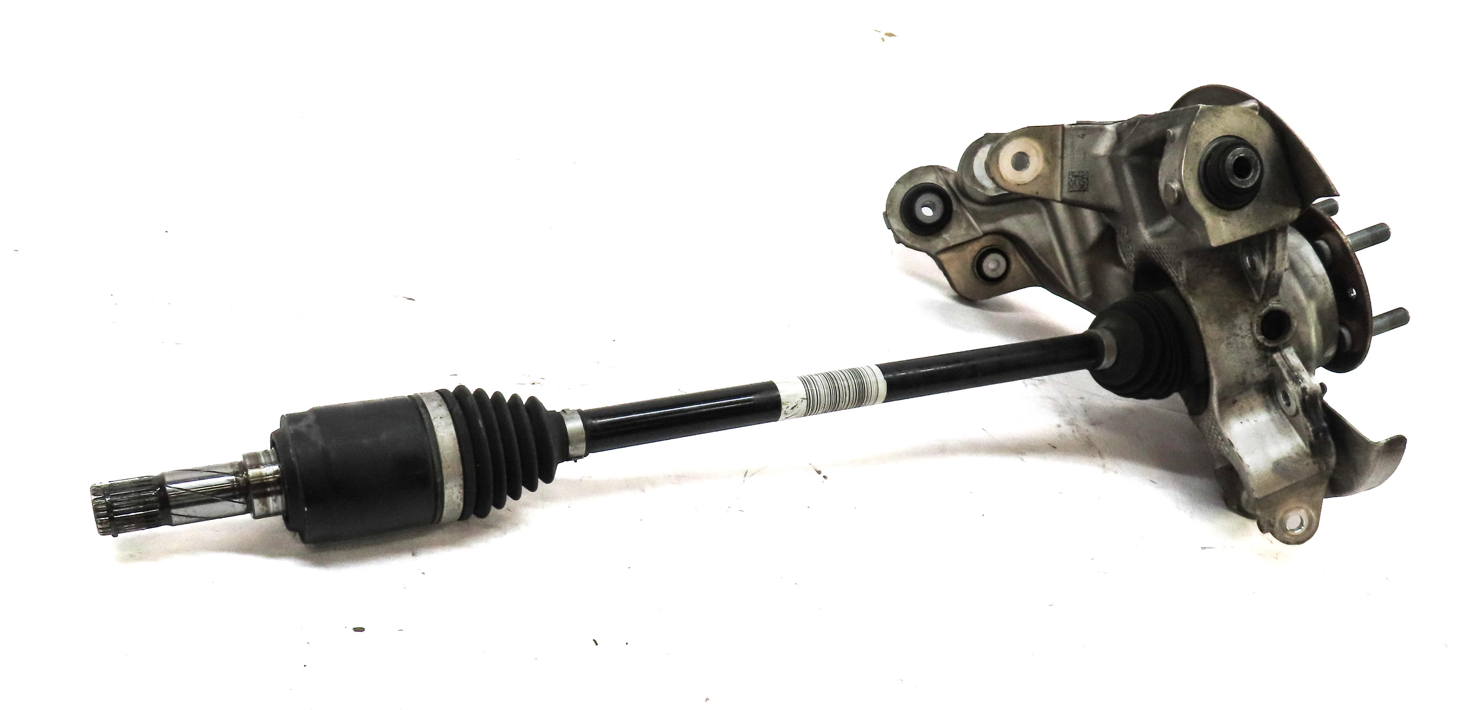 15-19 DISCOVERY SPORT (L550) REAR LEFT DRIVER SPINDLE KNUCKLE HUB w/ AXLE SHAFT — exact item pictured