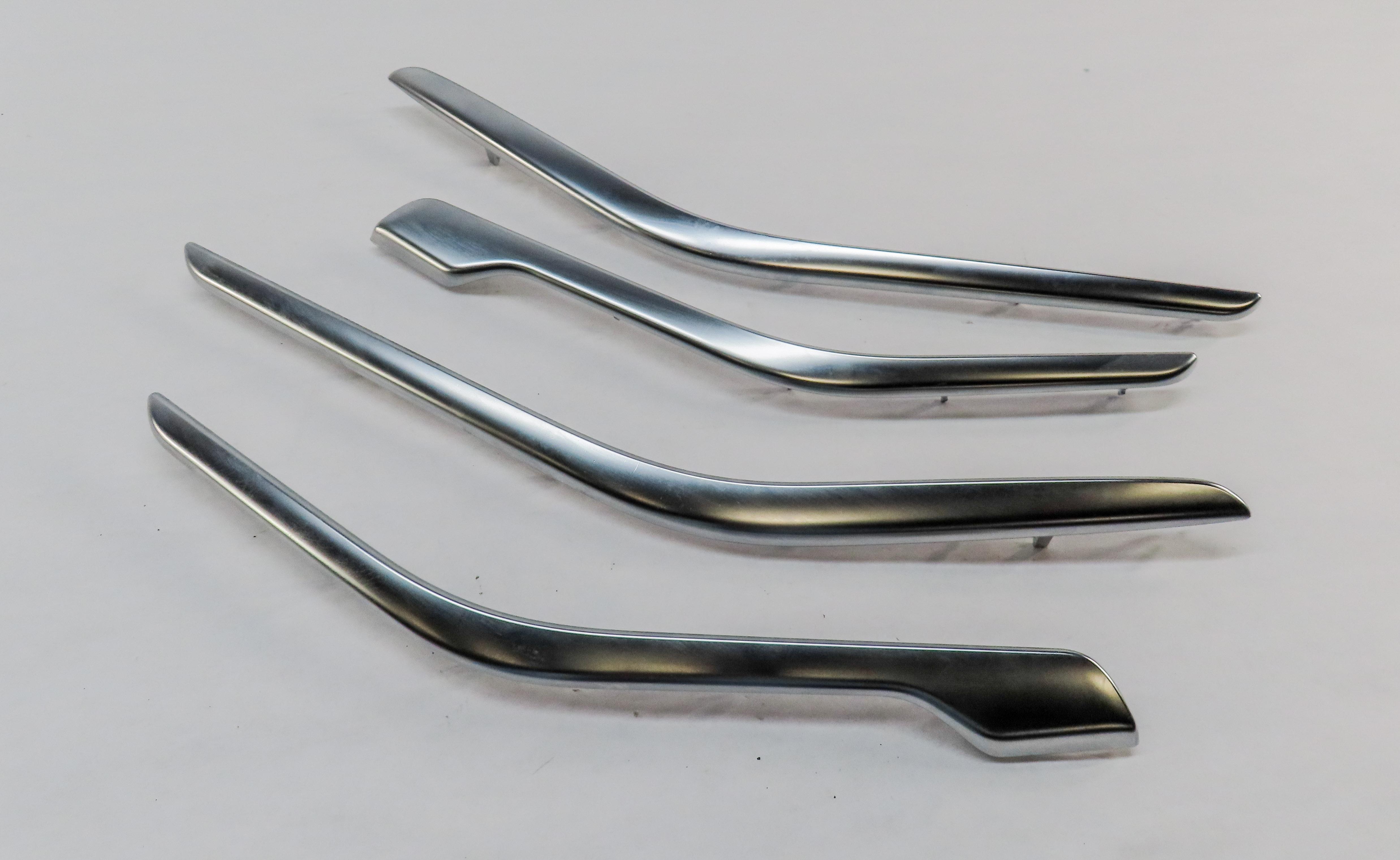 2015 MERCEDES CLA250 (C117 W117) INTERIOR DOOR PANEL TRIM MOULDING SET (CHROME) — exact item pictured