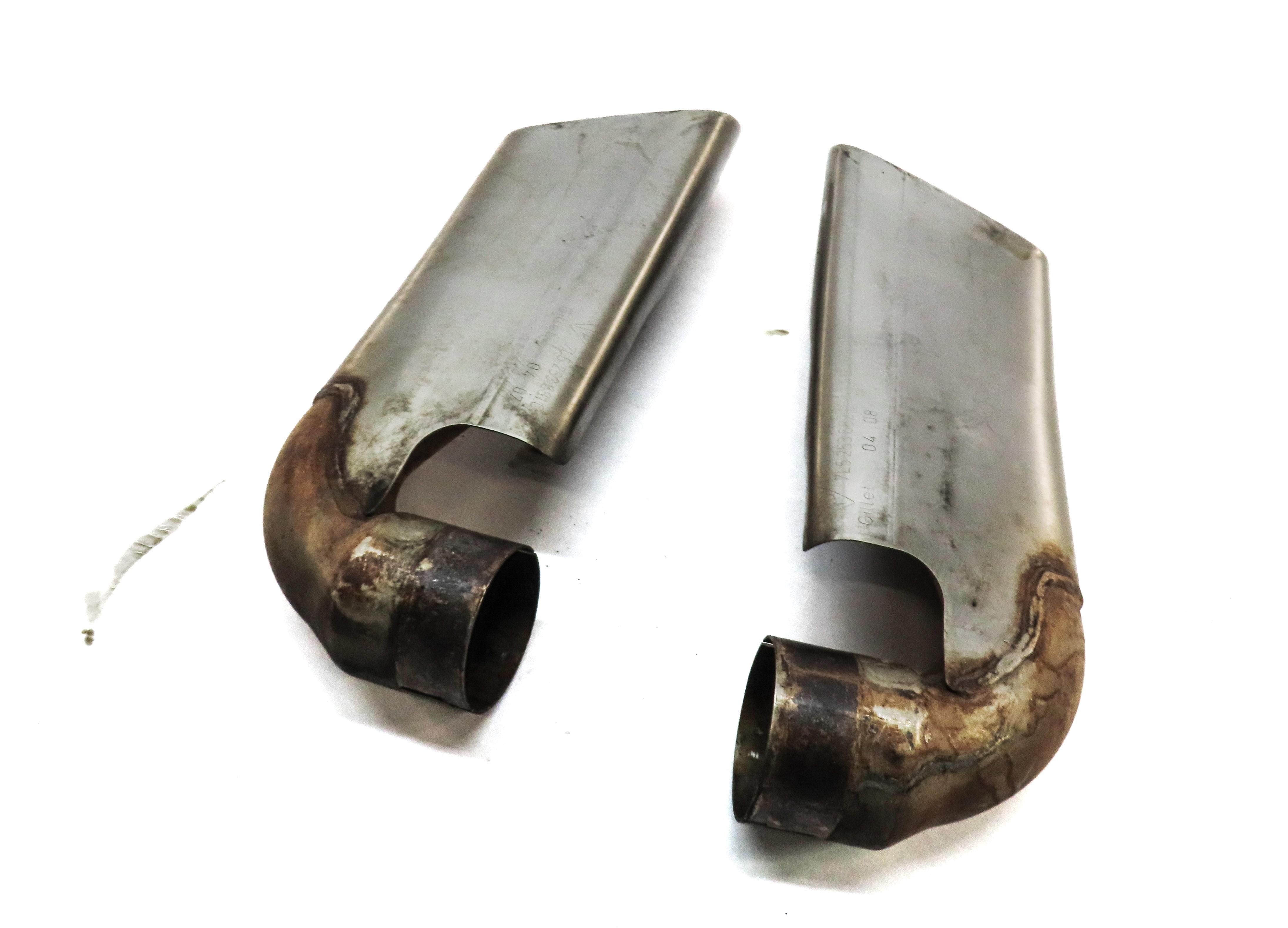2004-2006 PORSCHE CAYENNE (955) LEFT & RIGHT MUFFLER EXHAUST TIP SET — exact item pictured