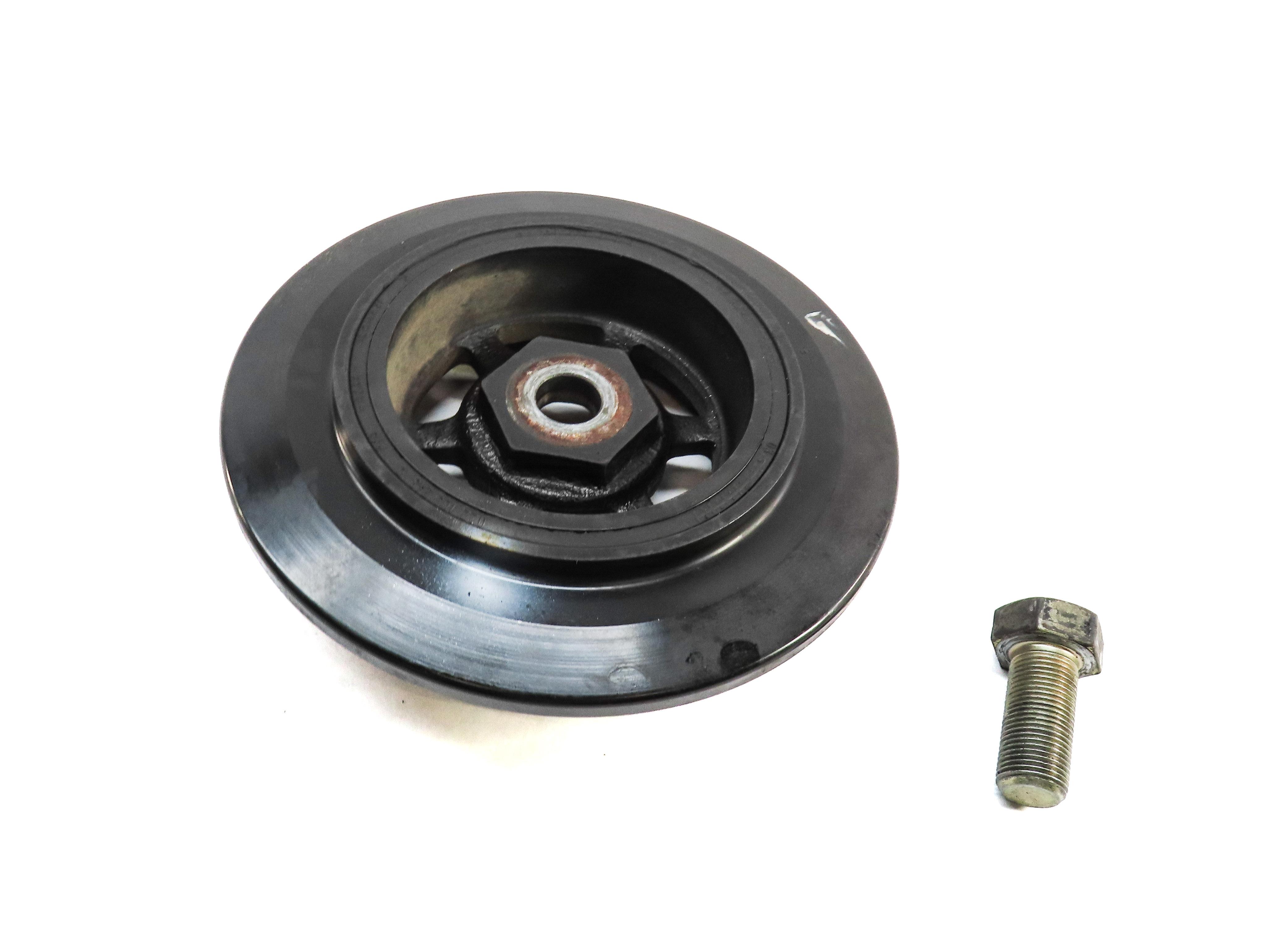 2004-2006 PORSCHE CAYENNE (955) 3.2L VR6 ENGINE HARMONIC BALANCER CRANK PULLEY — exact item pictured
